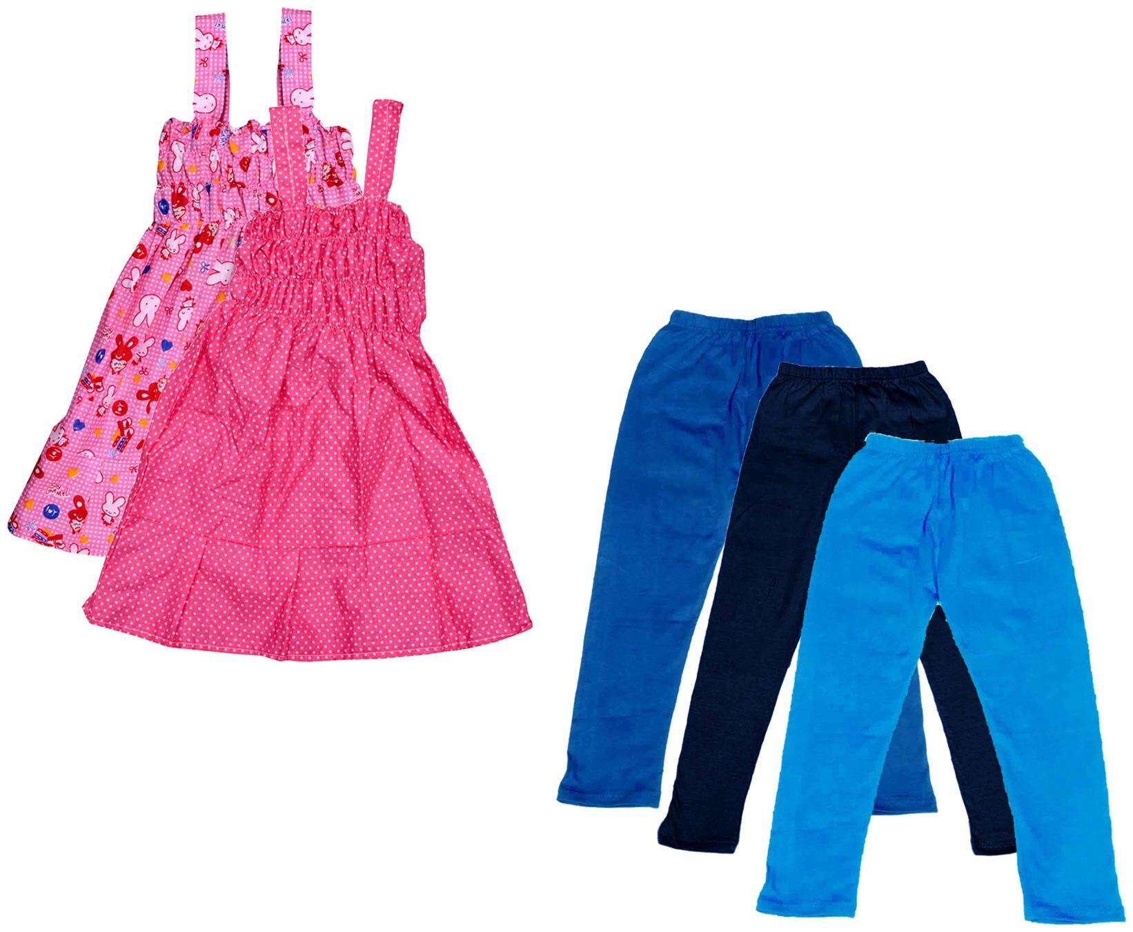 

Kavya Girl Cotton Top Bottom Set - Multi