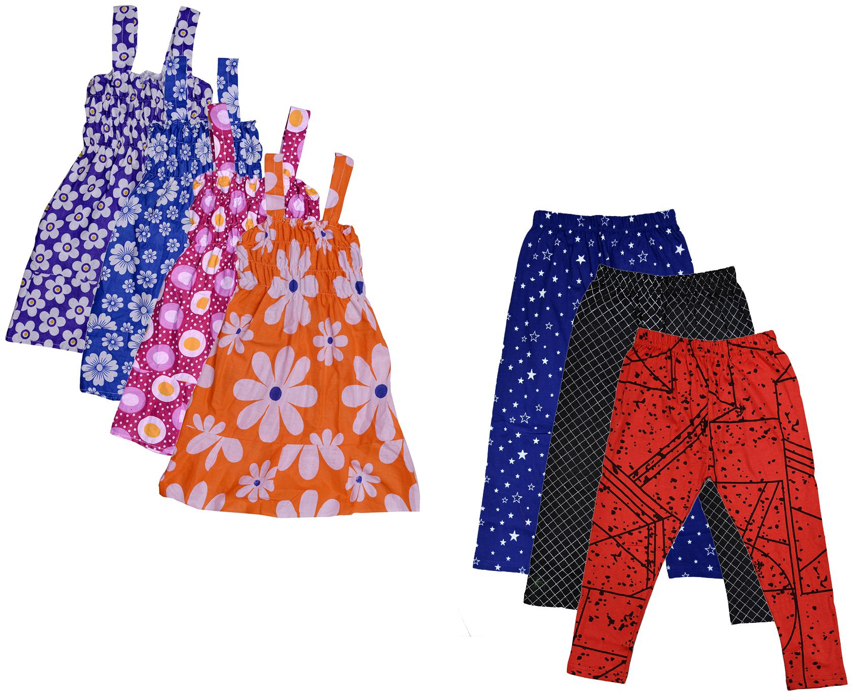 

Kavya Girl Cotton Top Bottom Set - Multi