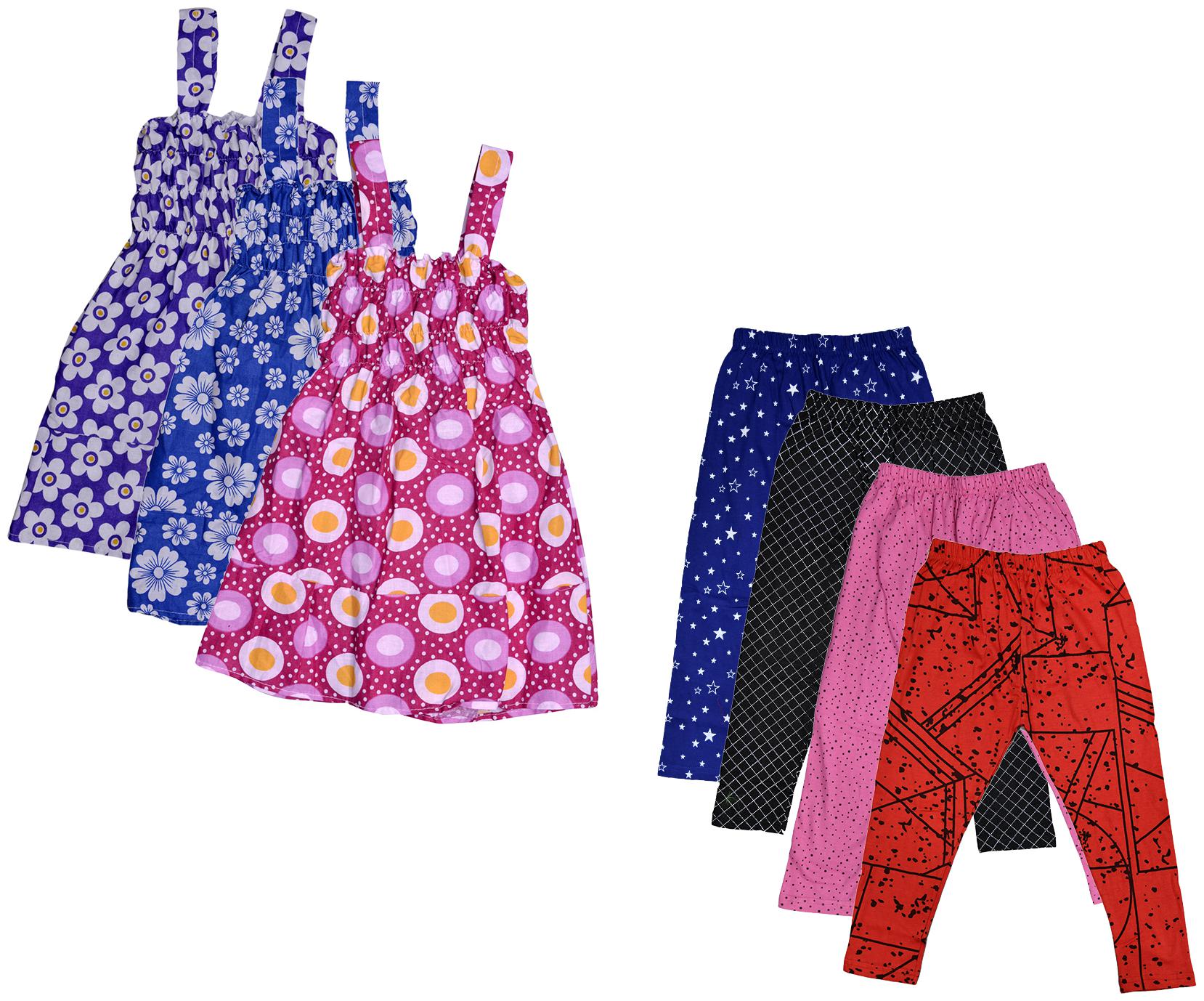 

Kavya Girl Cotton Top Bottom Set - Multi