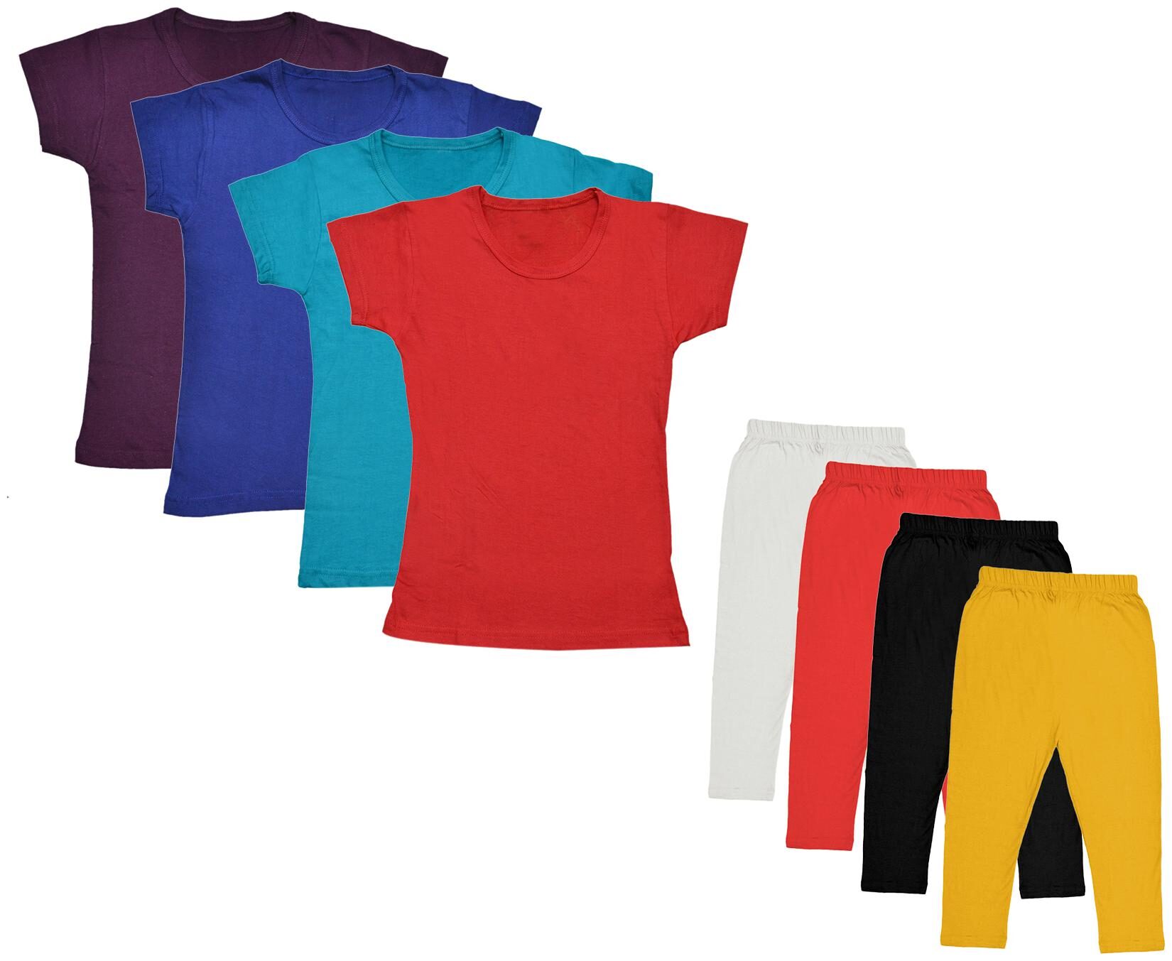 

Kavya Girl Cotton Top Bottom Set - Multi