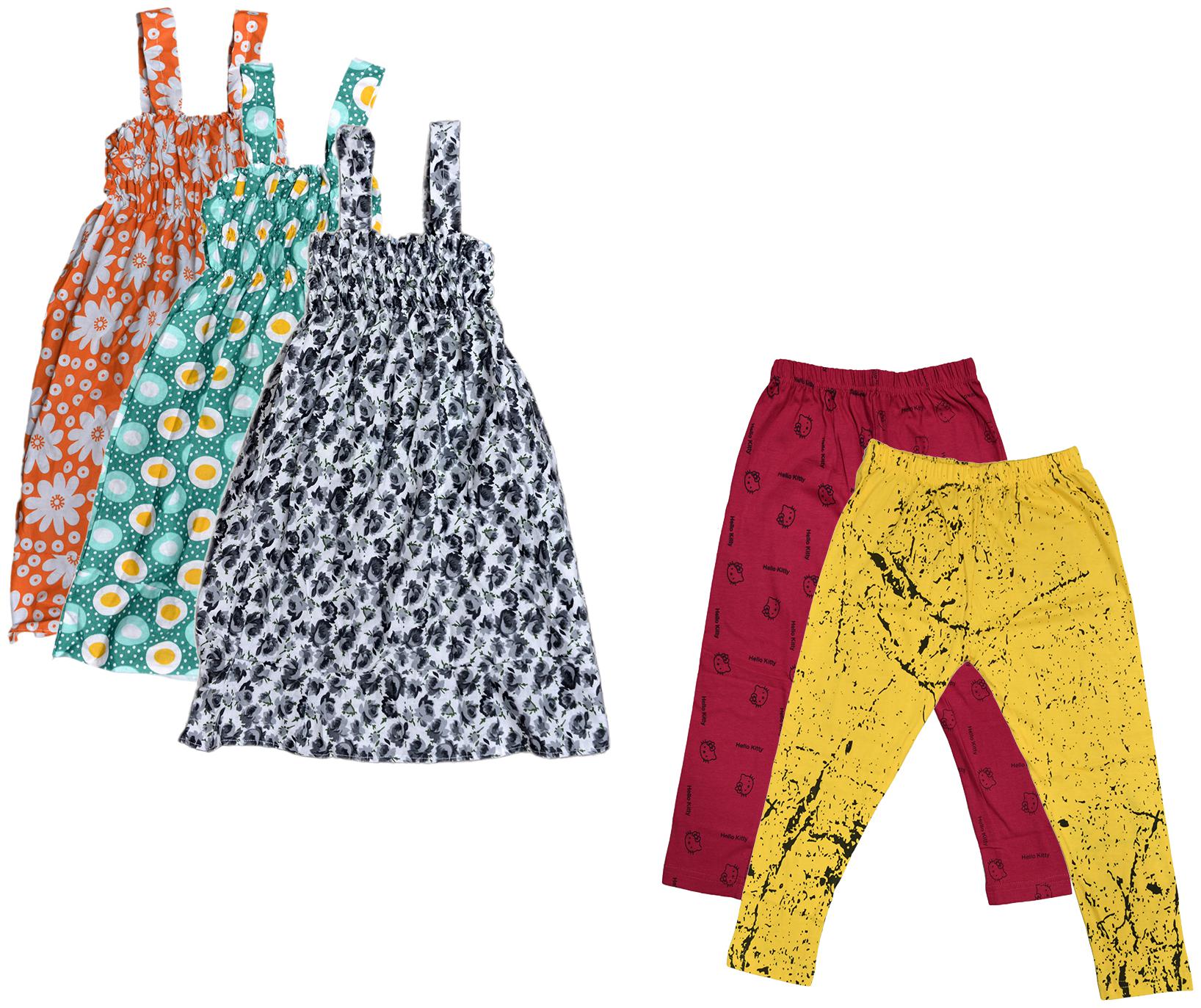 

Kavya Girl Cotton Top Bottom Set - Multi