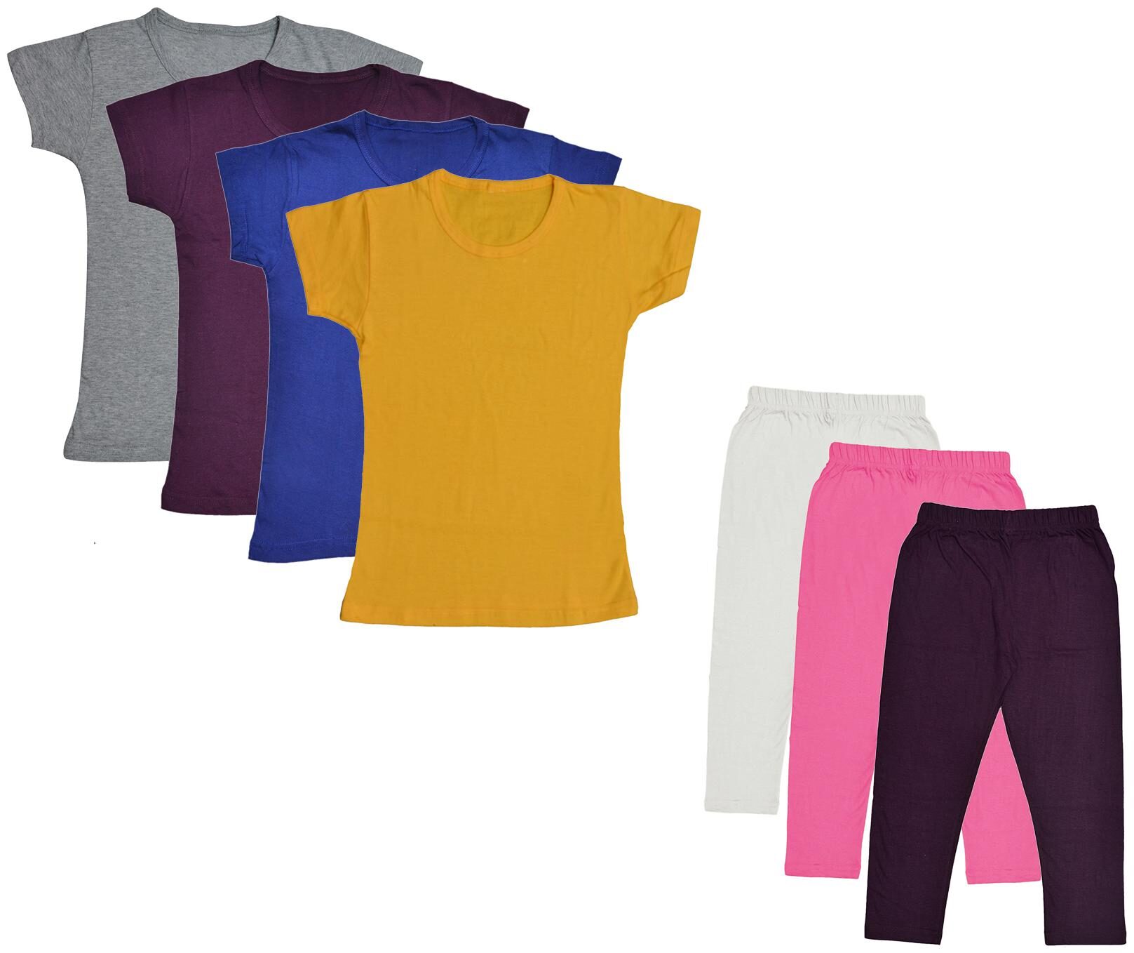 

Kavya Girl Cotton Top Bottom Set - Multi