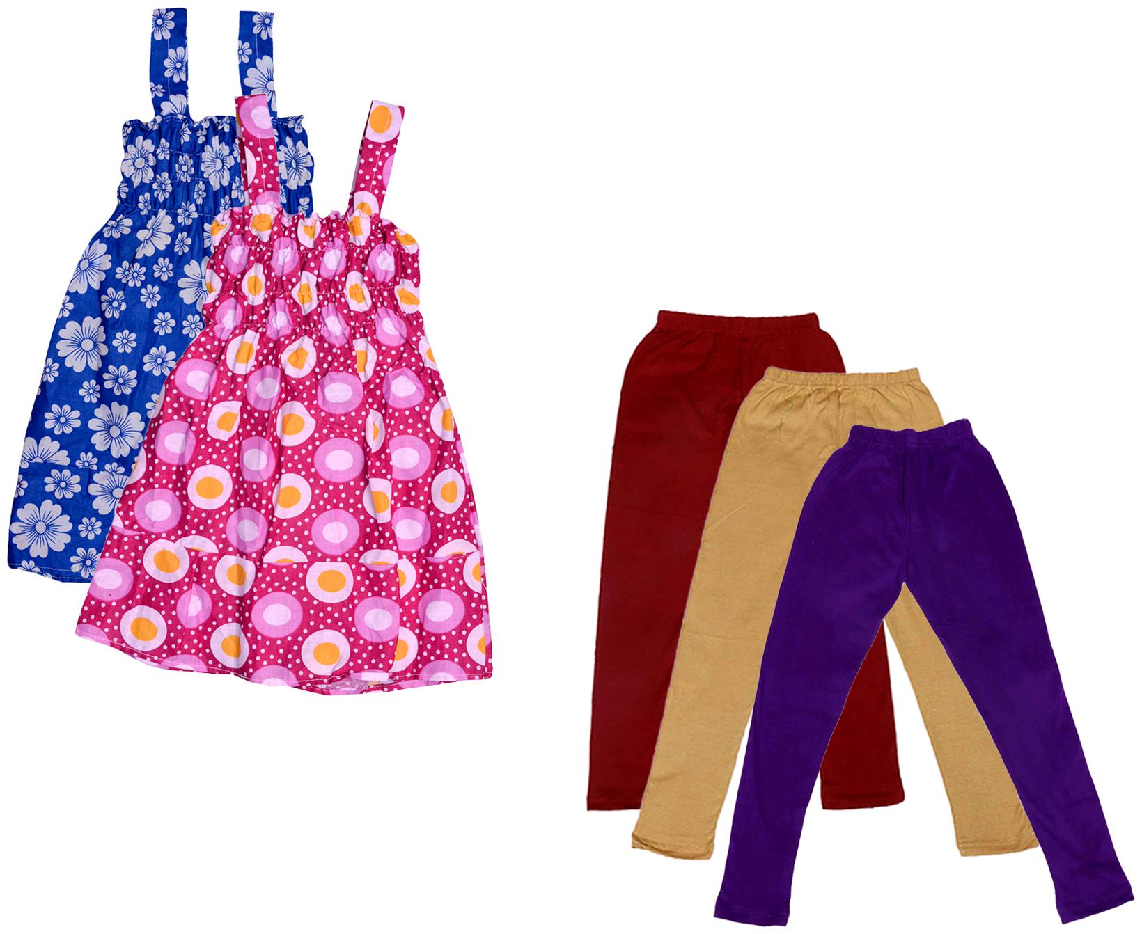 

Kavya Girl Cotton Top Bottom Set - Multi