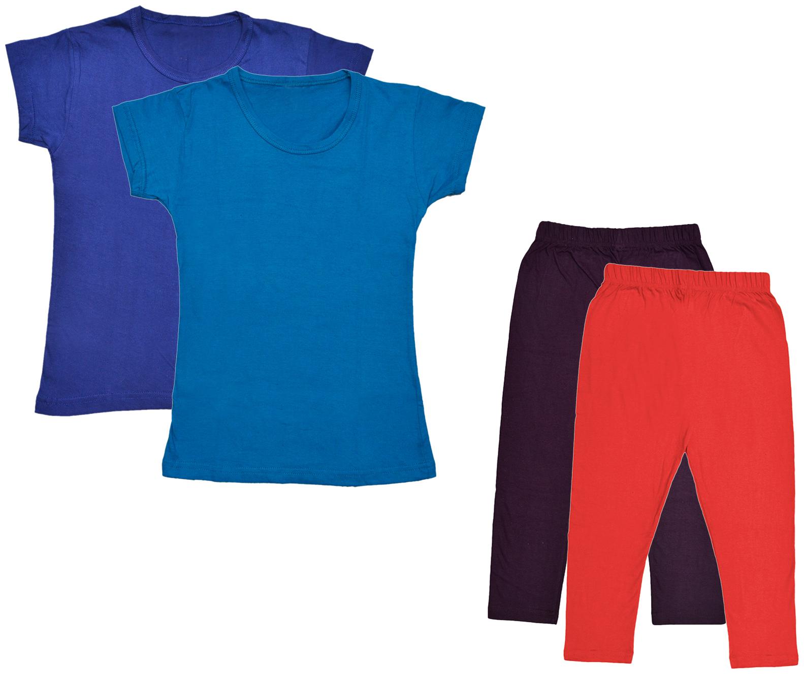 

Kavya Girl Cotton Top Bottom Set - Multi