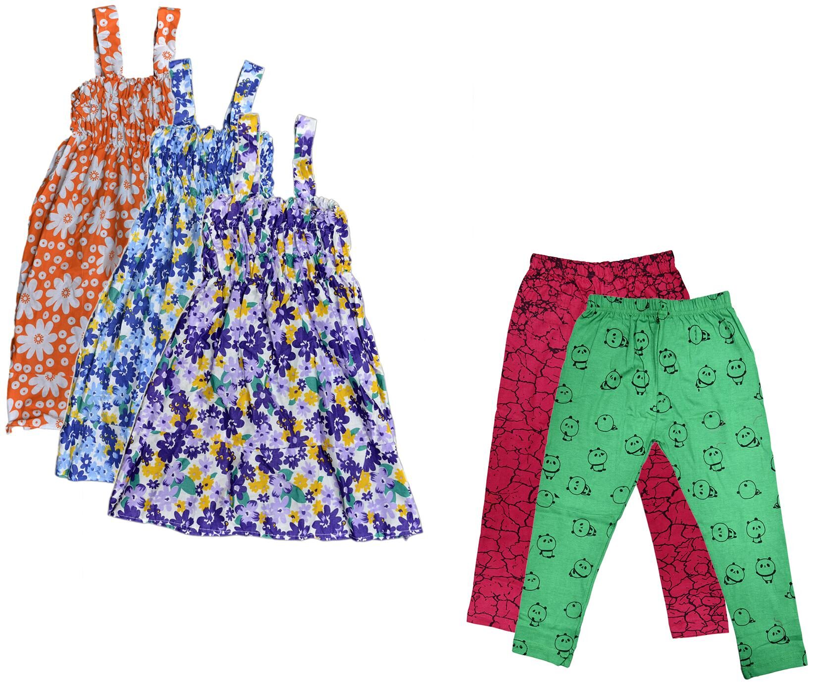 

Kavya Girl Cotton Top Bottom Set - Multi