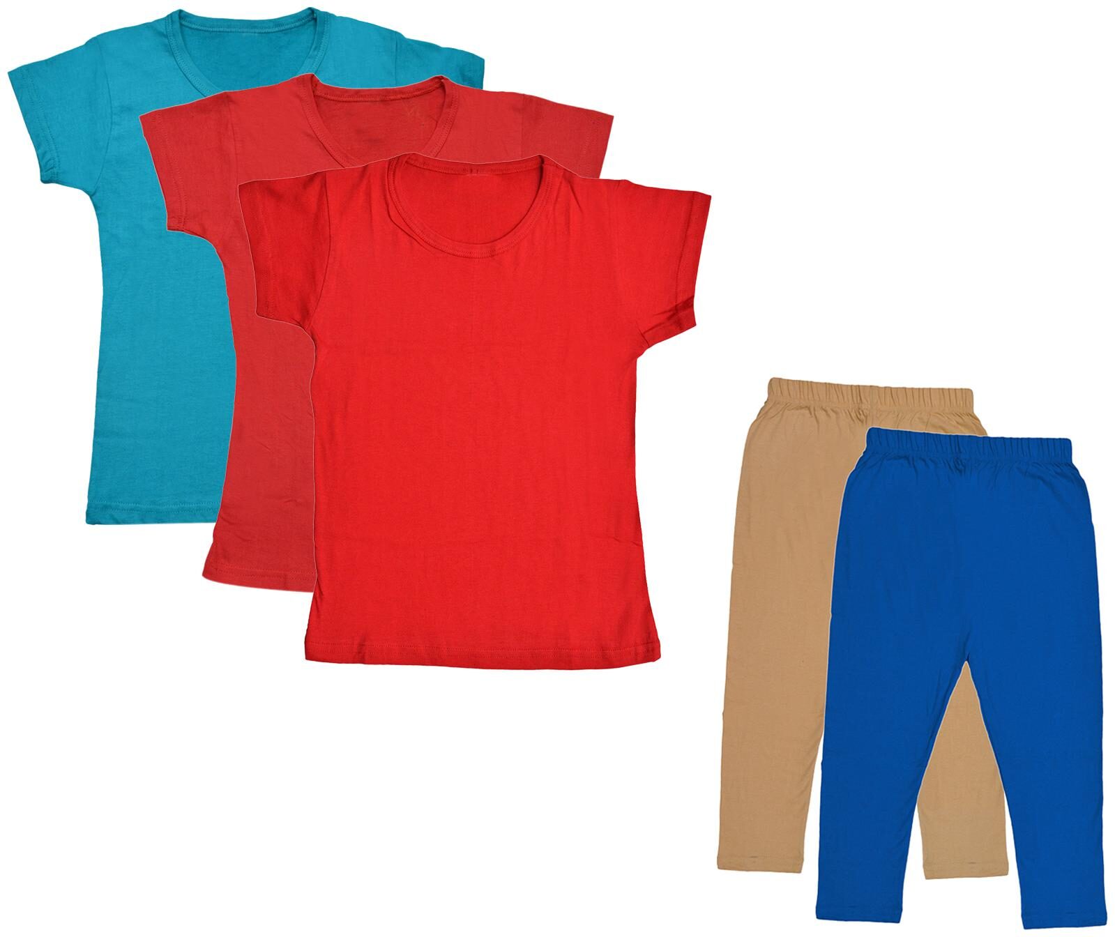 

Kavya Girl Cotton Top Bottom Set - Multi
