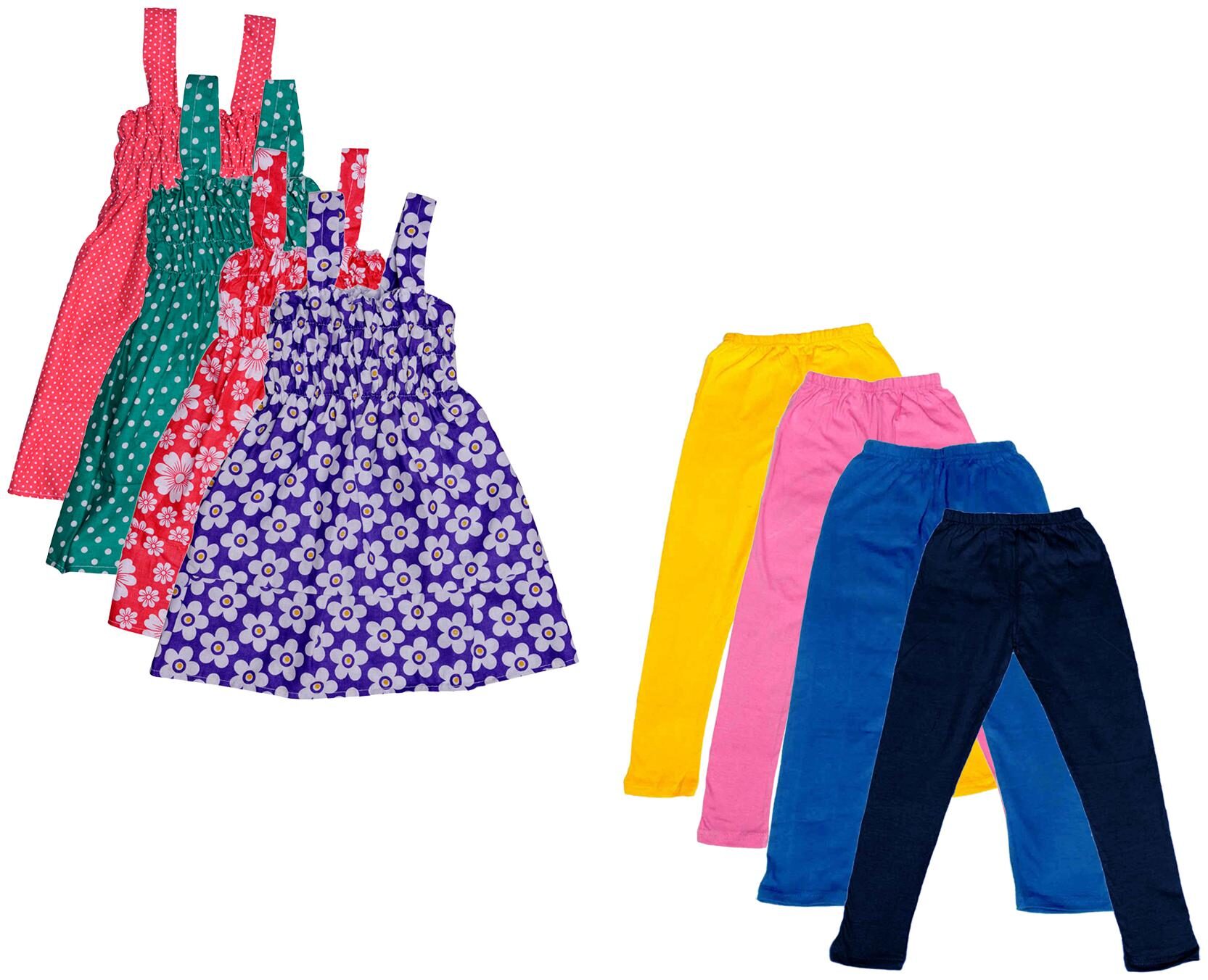 

Kavya Girl Cotton Top Bottom Set - Multi