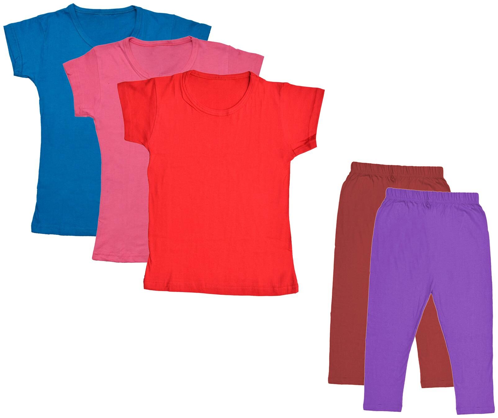 

Kavya Girl Cotton Top Bottom Set - Multi