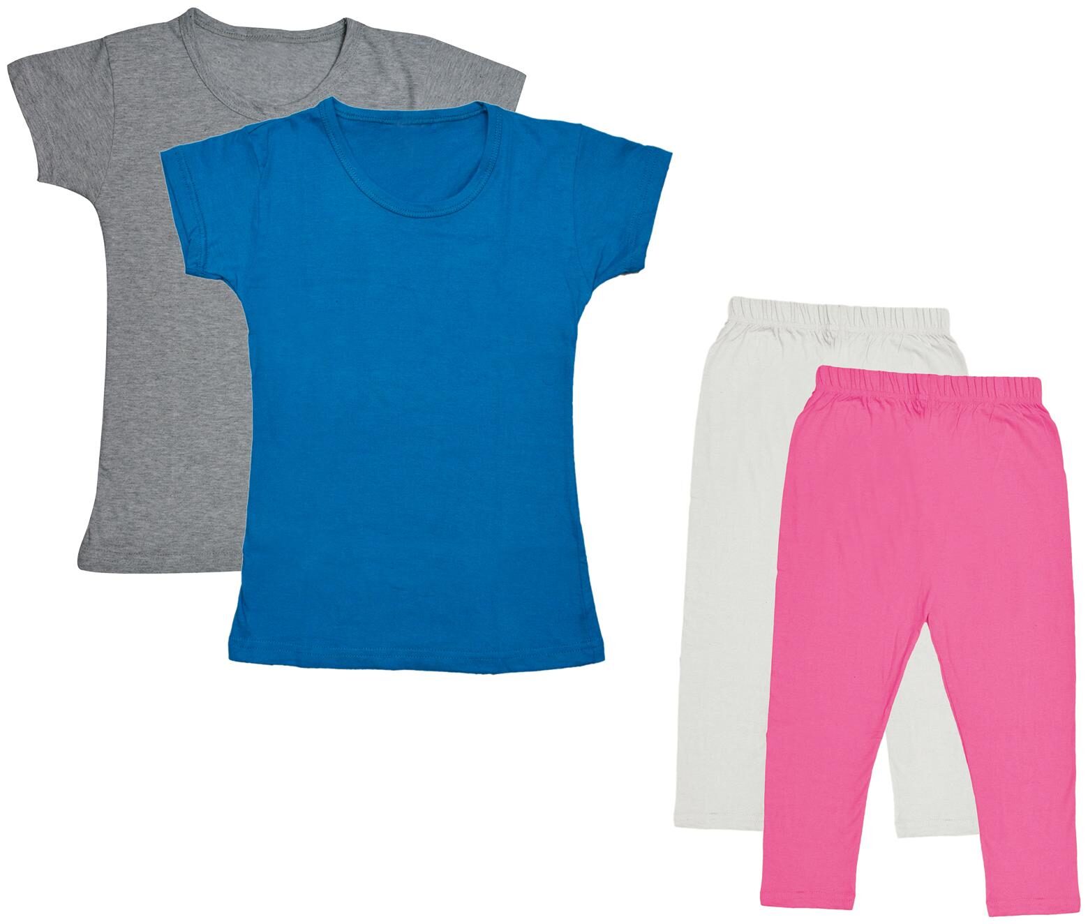 

Kavya Girl Cotton Top Bottom Set - Multi