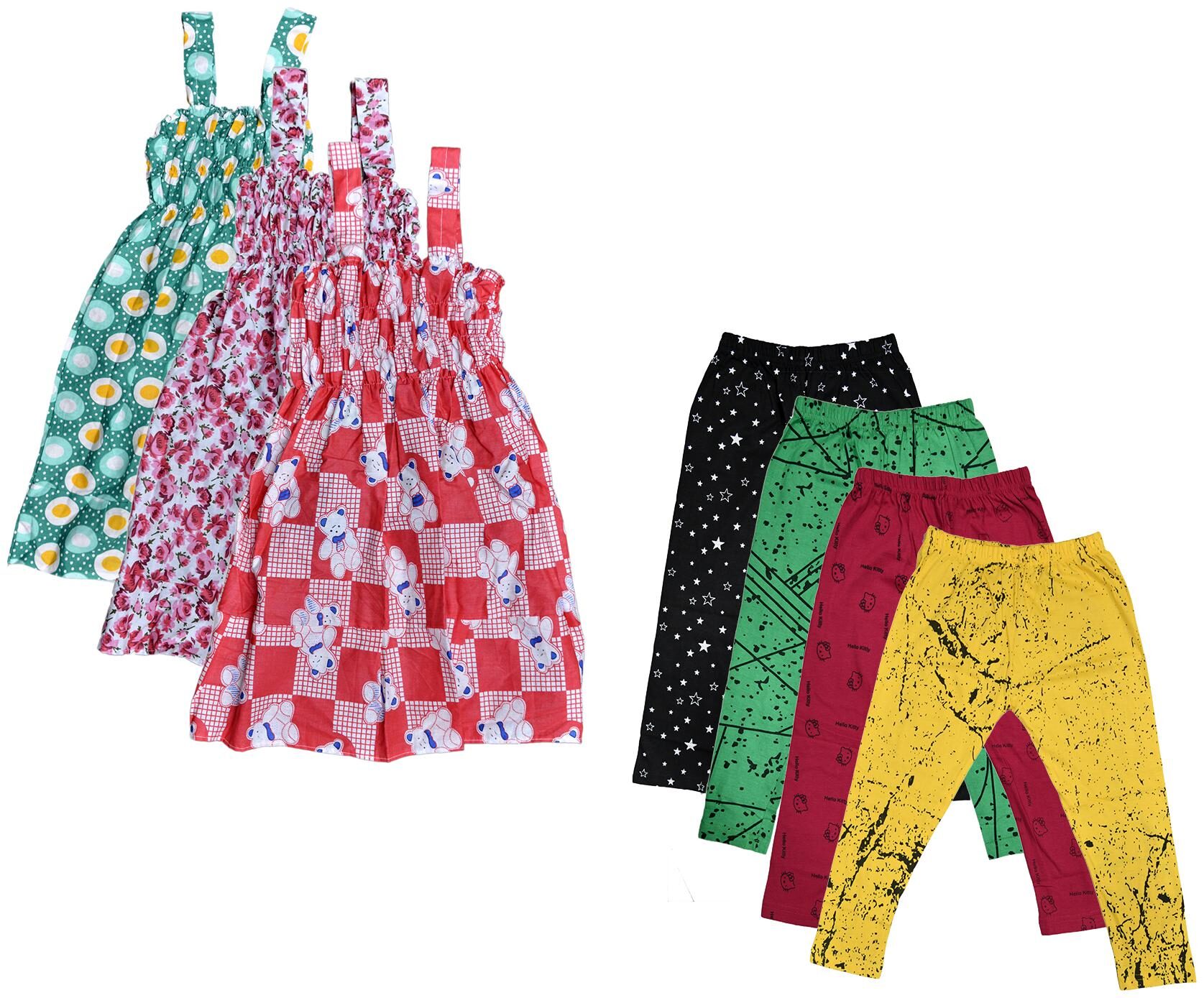 

Kavya Girl Cotton Top Bottom Set - Multi