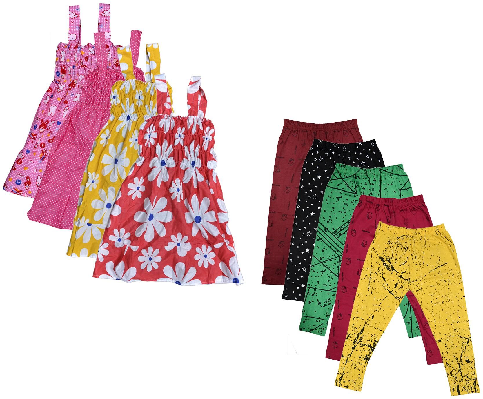 

Kavya Girl Cotton Top Bottom Set - Multi