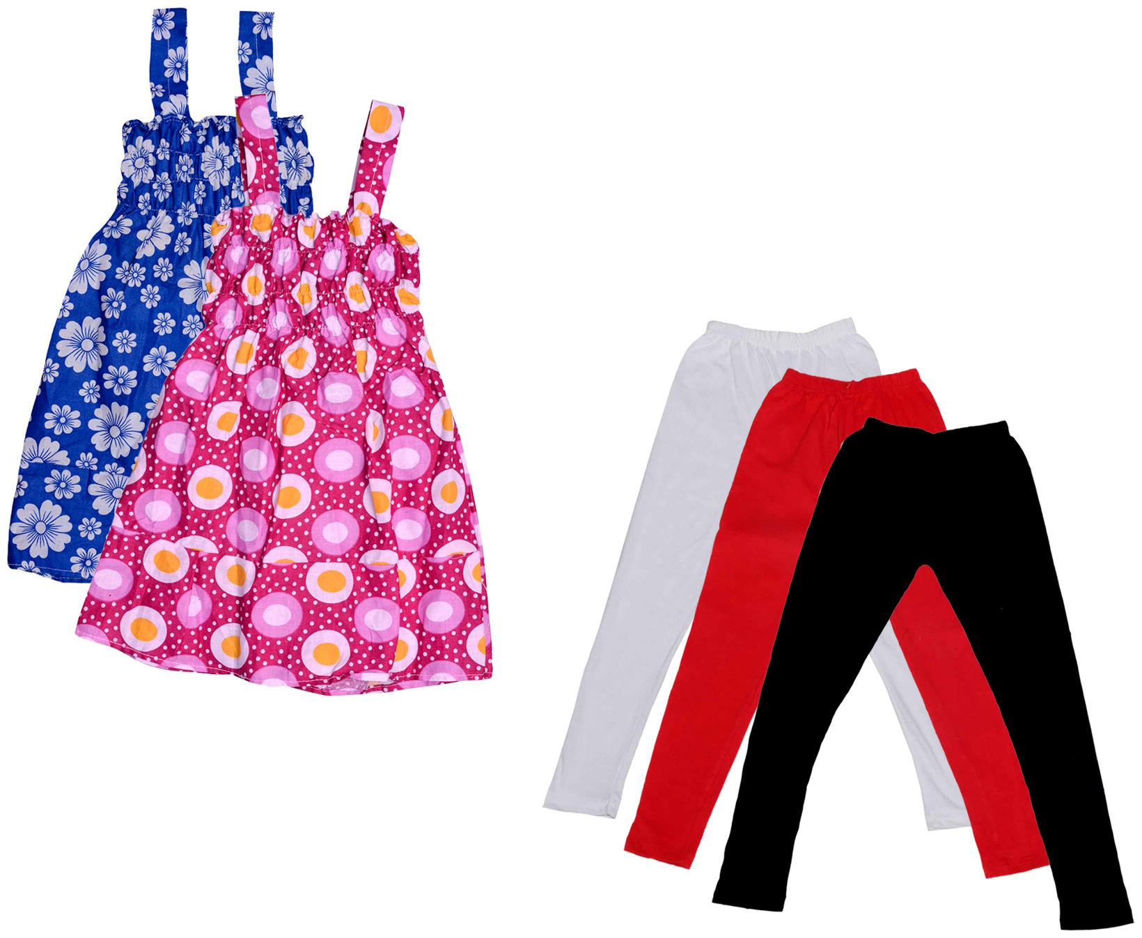 

Kavya Girl Cotton Top Bottom Set - Multi