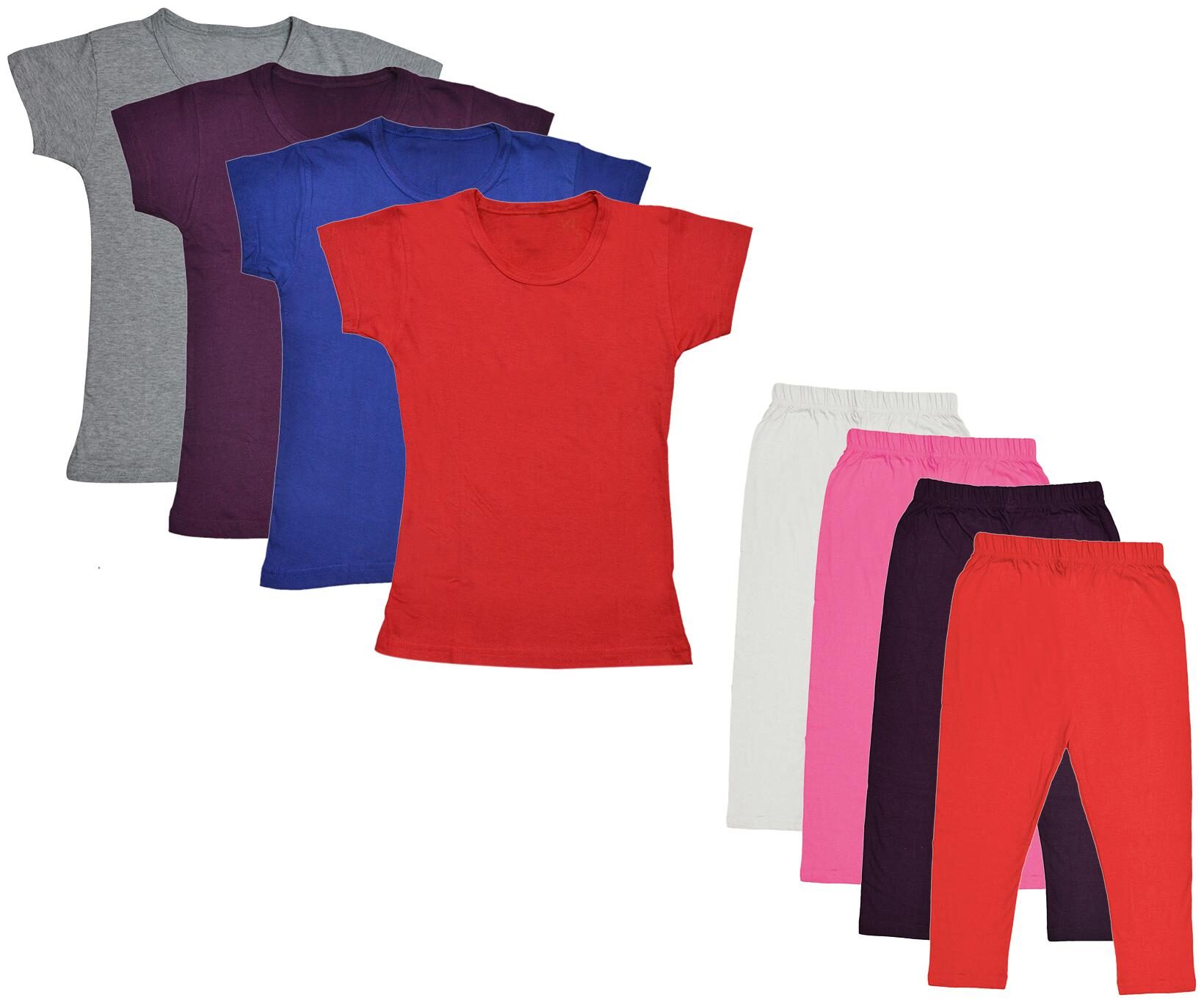 

Kavya Girl Cotton Top Bottom Set - Multi
