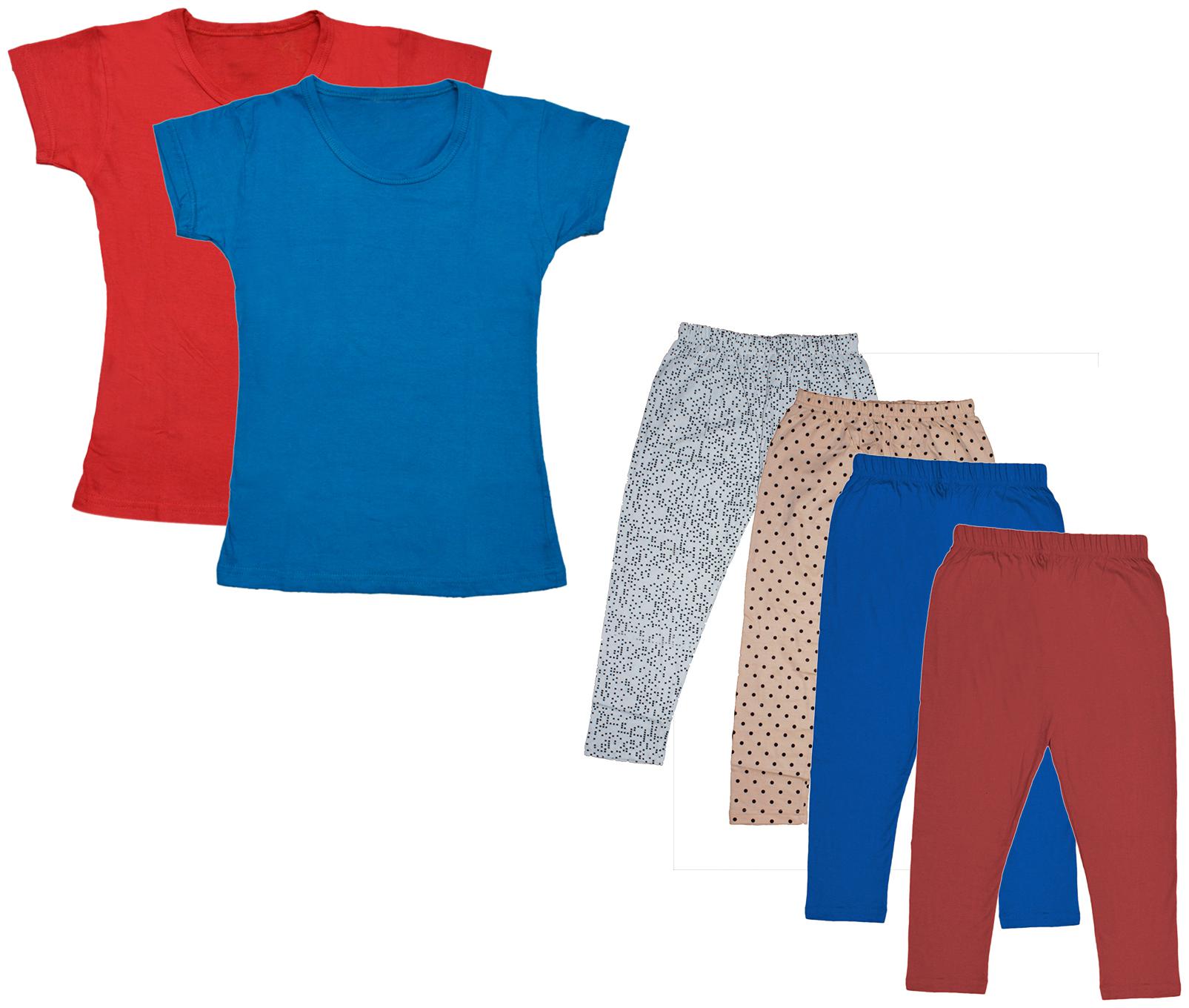 

Kavya Girl Cotton Top Bottom Set - Multi