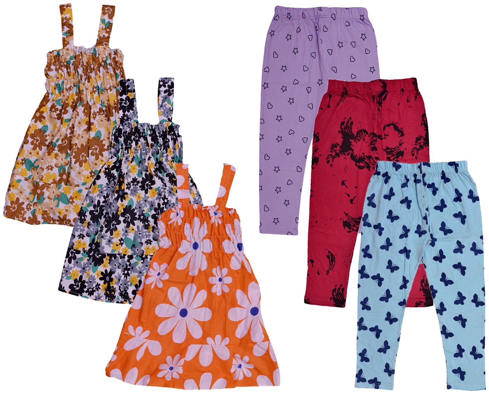 

Kavya Girl Cotton Top Bottom Set - Multi