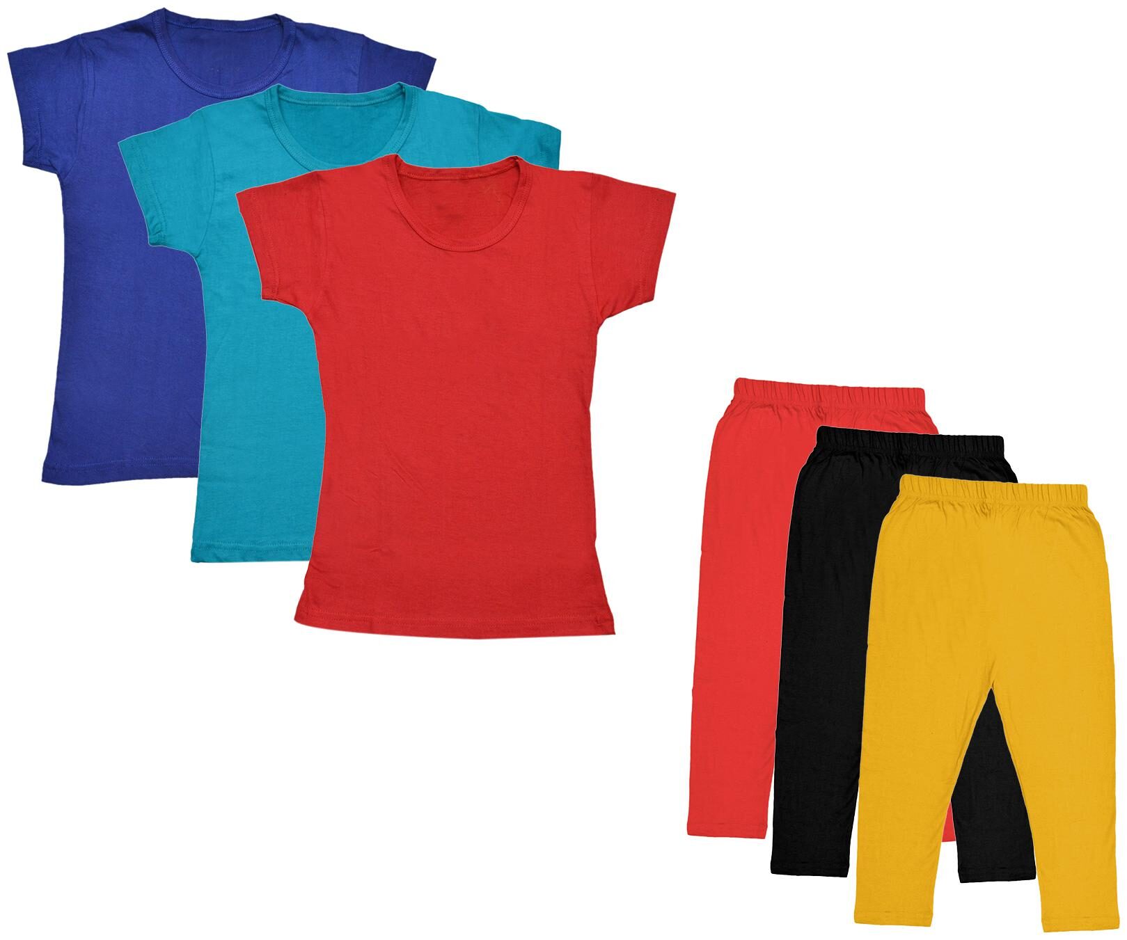 

Kavya Girl Cotton Top Bottom Set - Multi