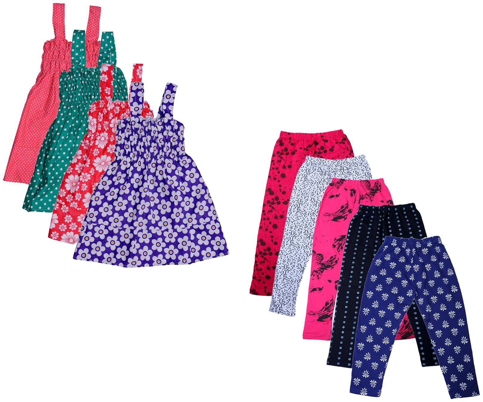 

Kavya Girl Cotton Top Bottom Set - Multi