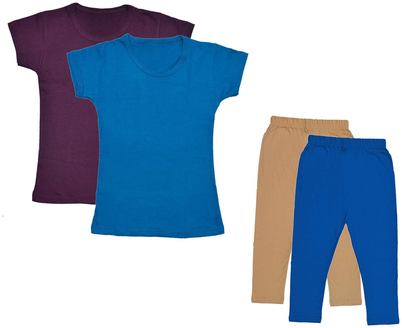 

Kavya Girl Cotton Top Bottom Set - Multi