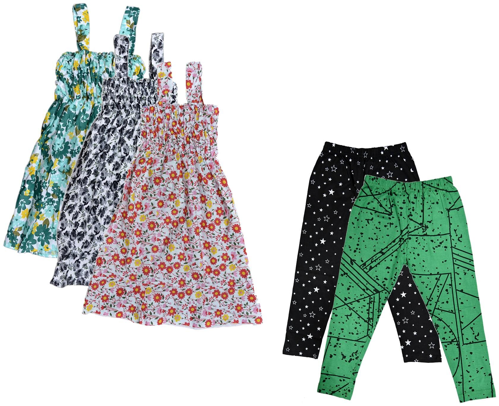 

Kavya Girl Cotton Top Bottom Set - Multi