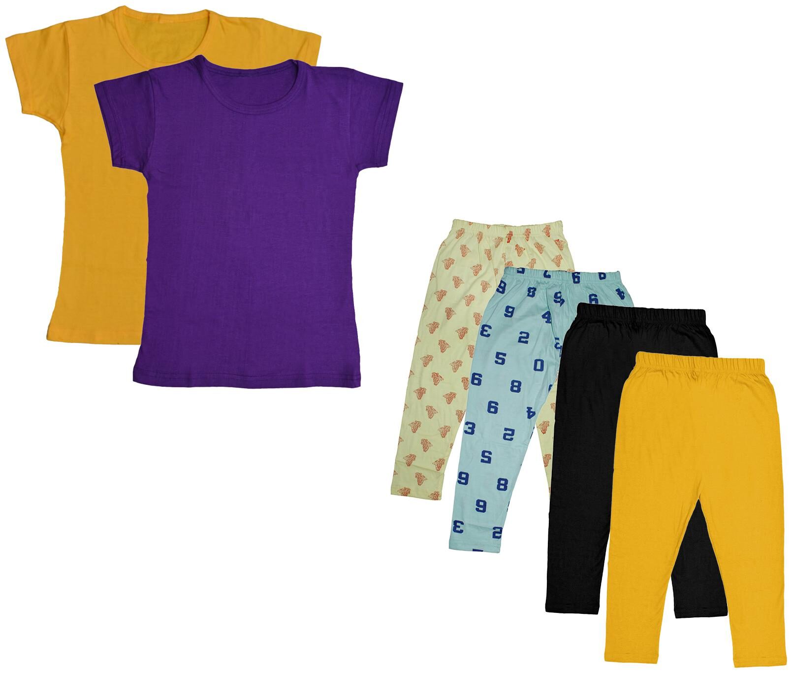

Kavya Girl Cotton Top Bottom Set - Multi