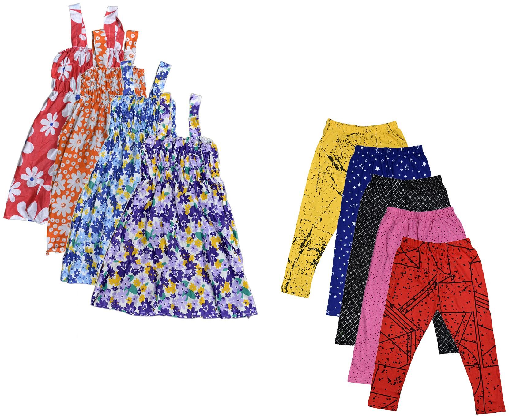 

Kavya Girl Cotton Top Bottom Set - Multi