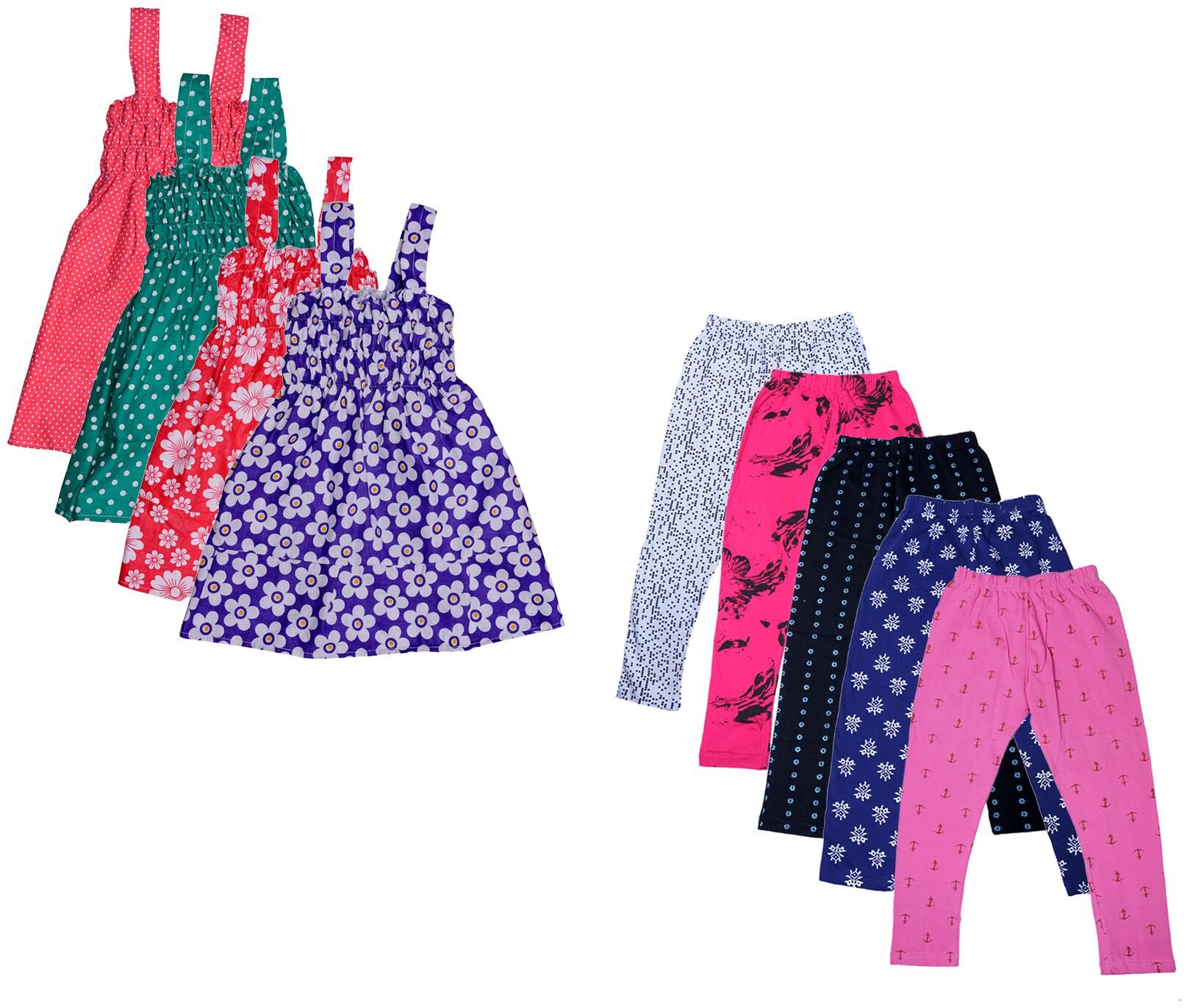 

Kavya Girl Cotton Top Bottom Set - Multi