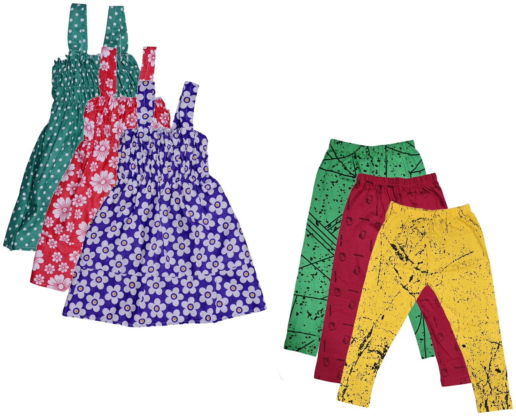 

Kavya Girl Cotton Top Bottom Set - Multi