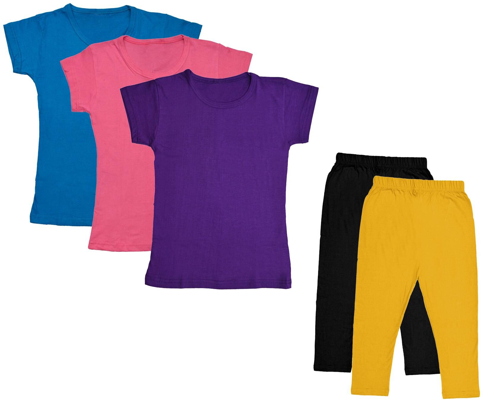 

Kavya Girl Cotton Top Bottom Set - Multi