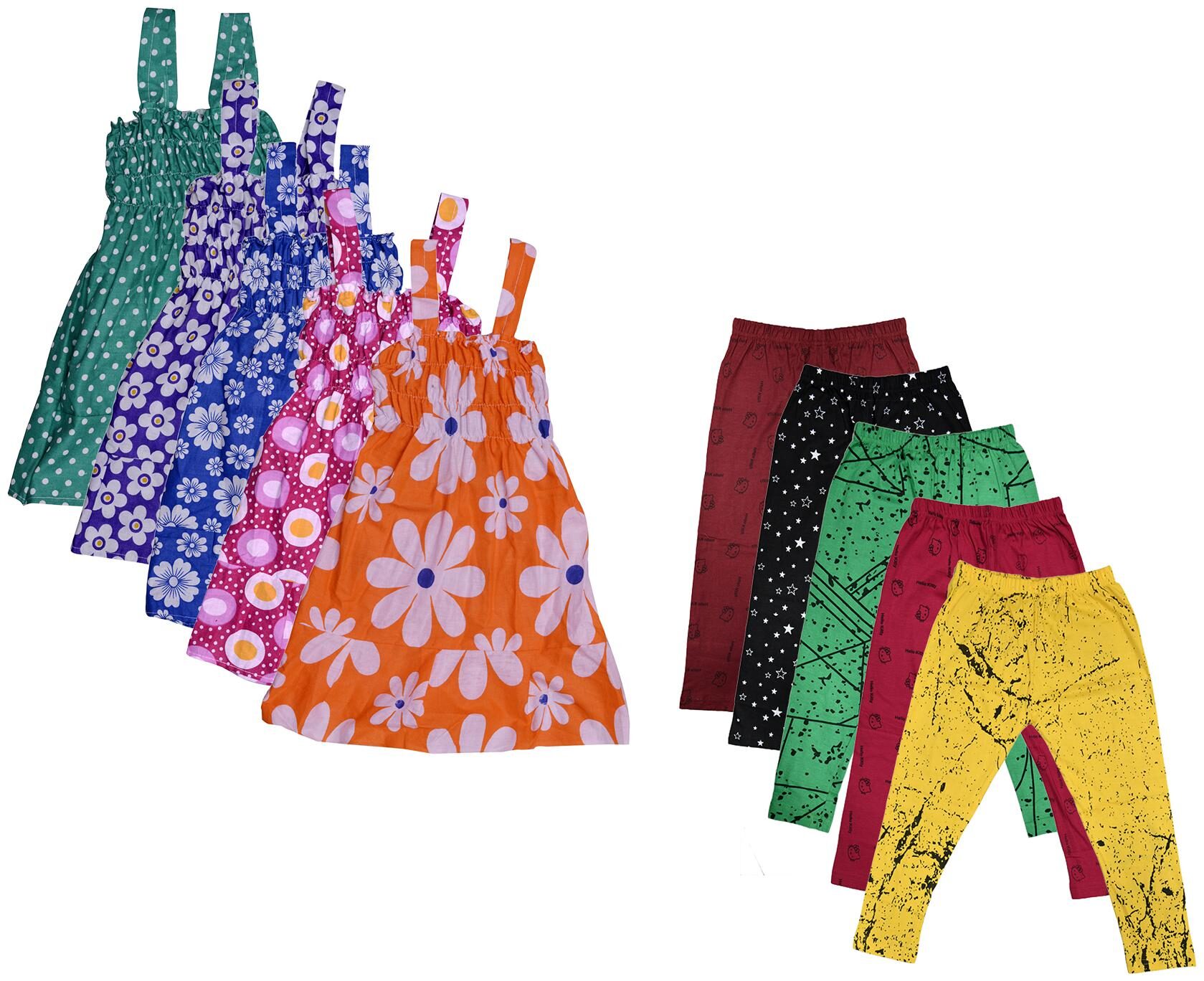 

Kavya Girl Cotton Top Bottom Set - Multi