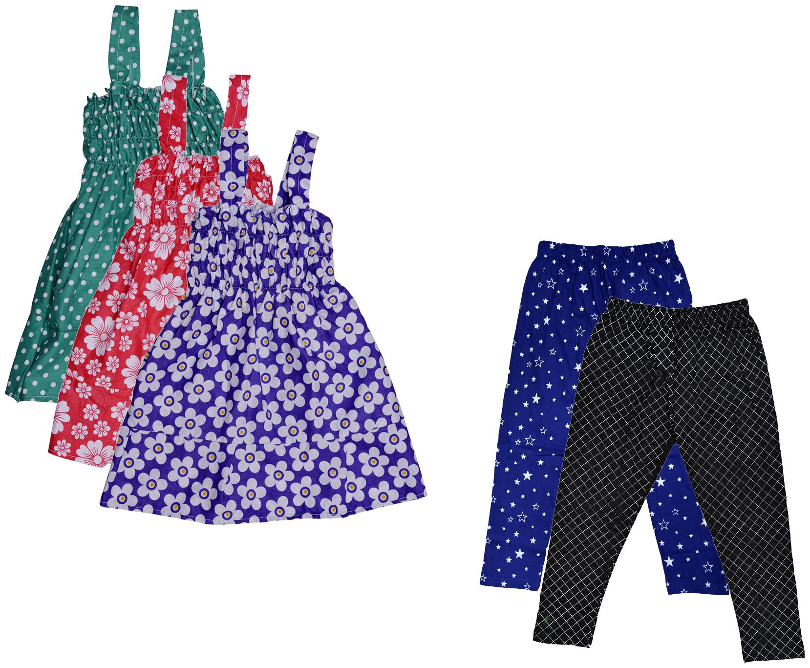 

Kavya Girl Cotton Top Bottom Set - Multi