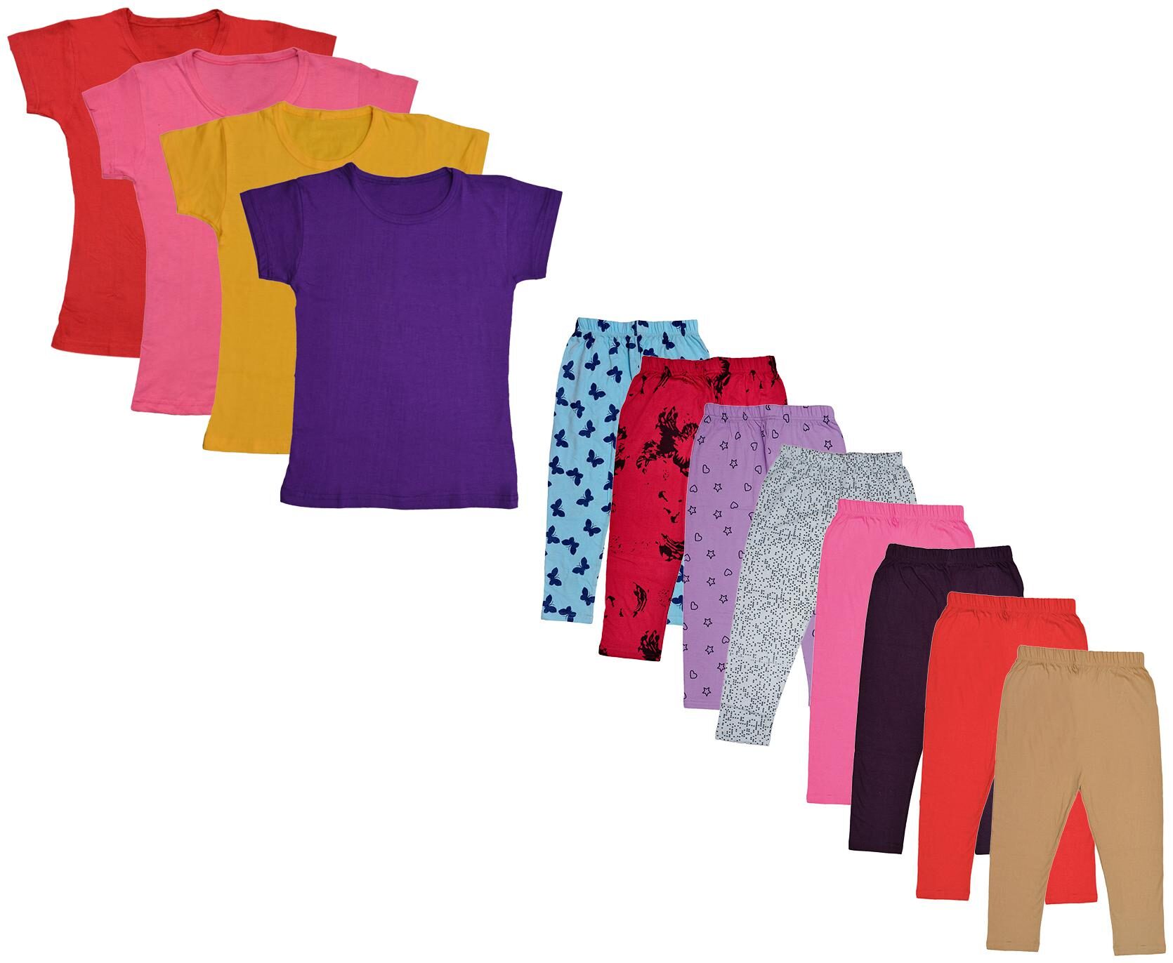 

Kavya Girl Cotton Top Bottom Set - Multi