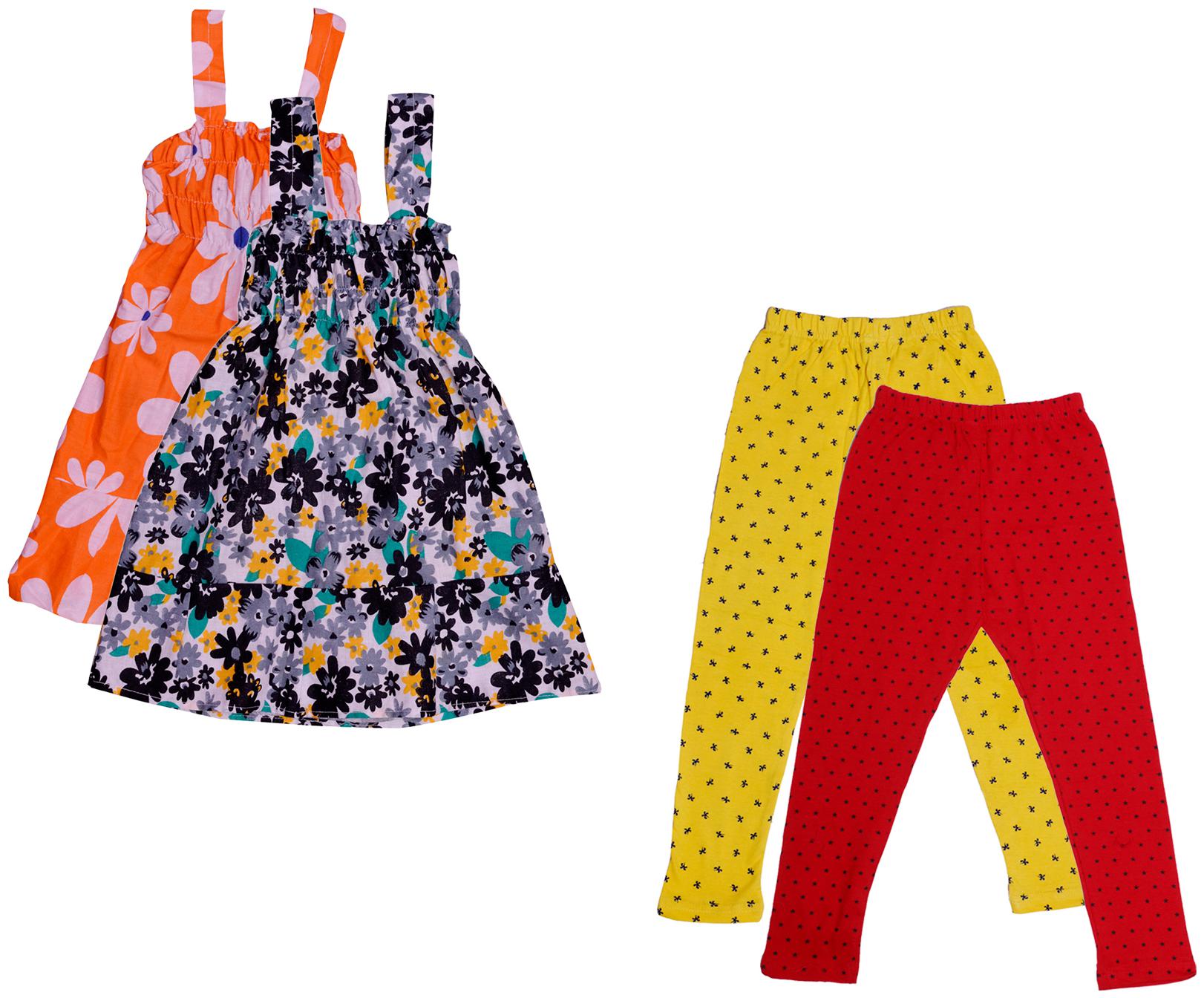 

Kavya Girl Cotton Top Bottom Set - Multi