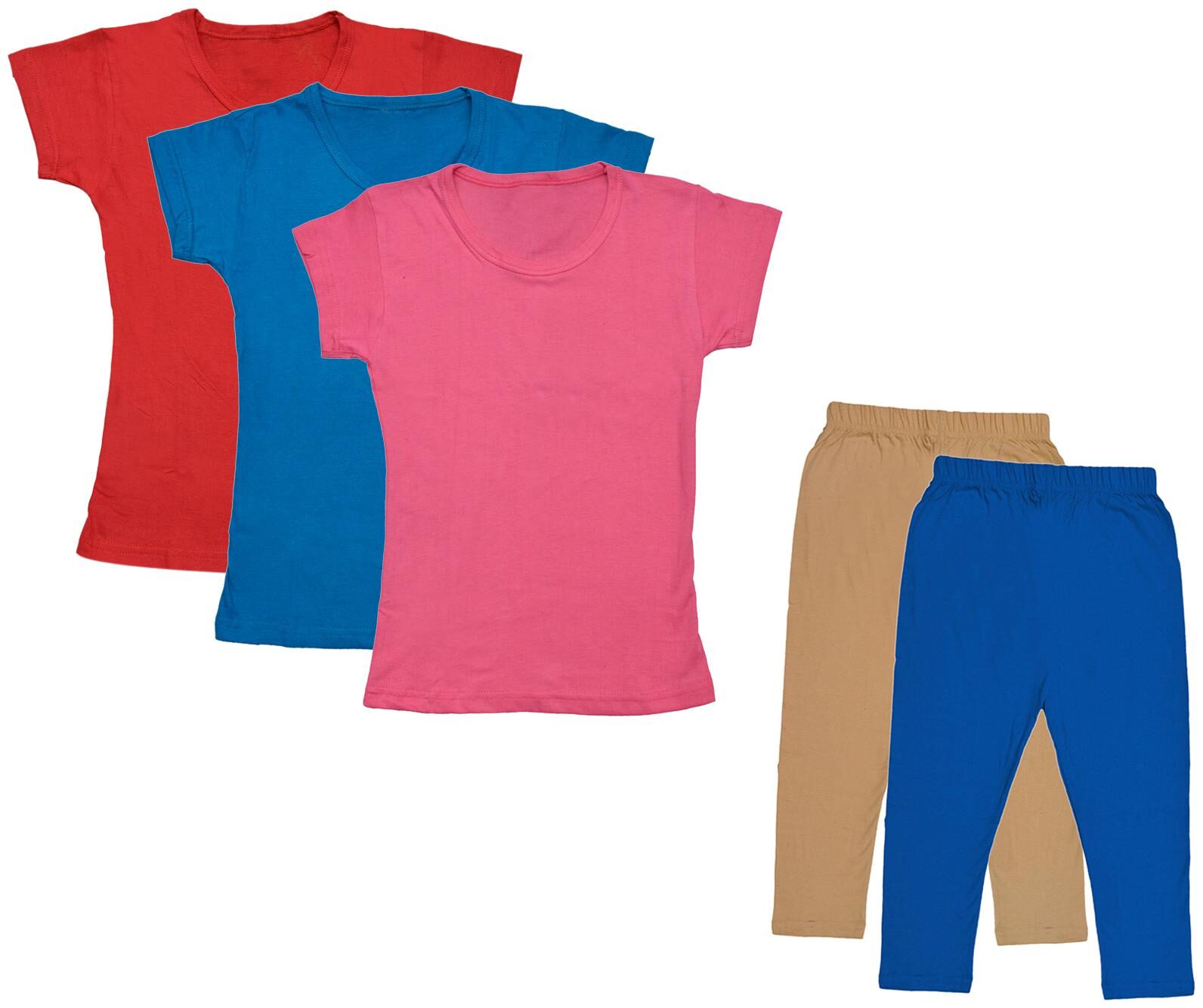 

Kavya Girl Cotton Top Bottom Set - Multi