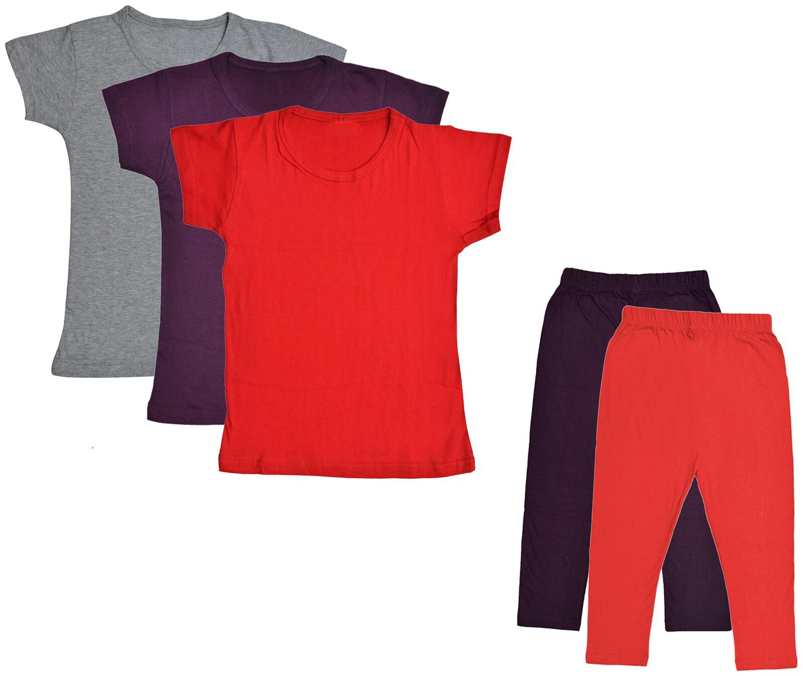 

Kavya Girl Cotton Top Bottom Set - Multi