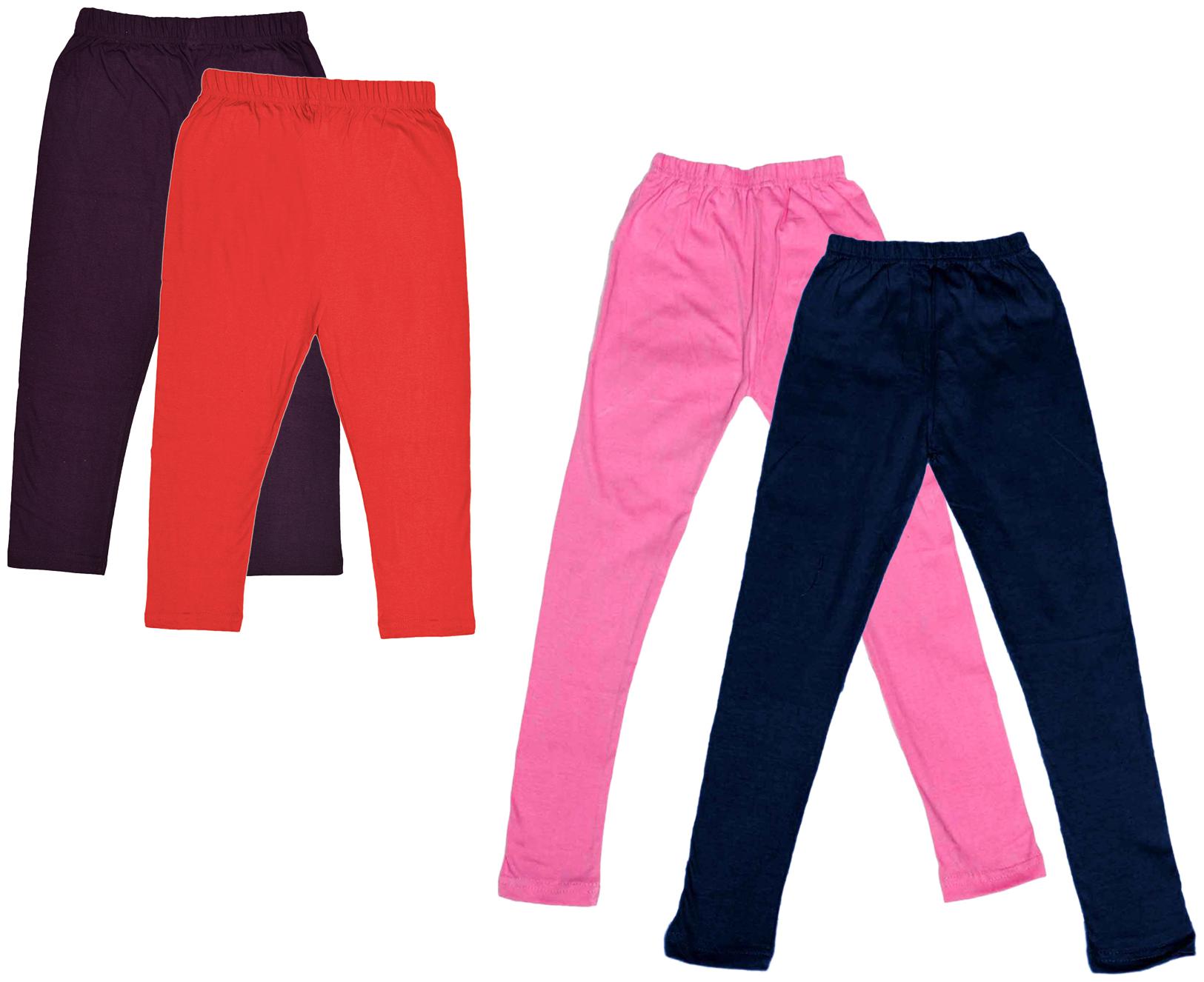 

Kavya Girl Cotton Solid Capri - Multi