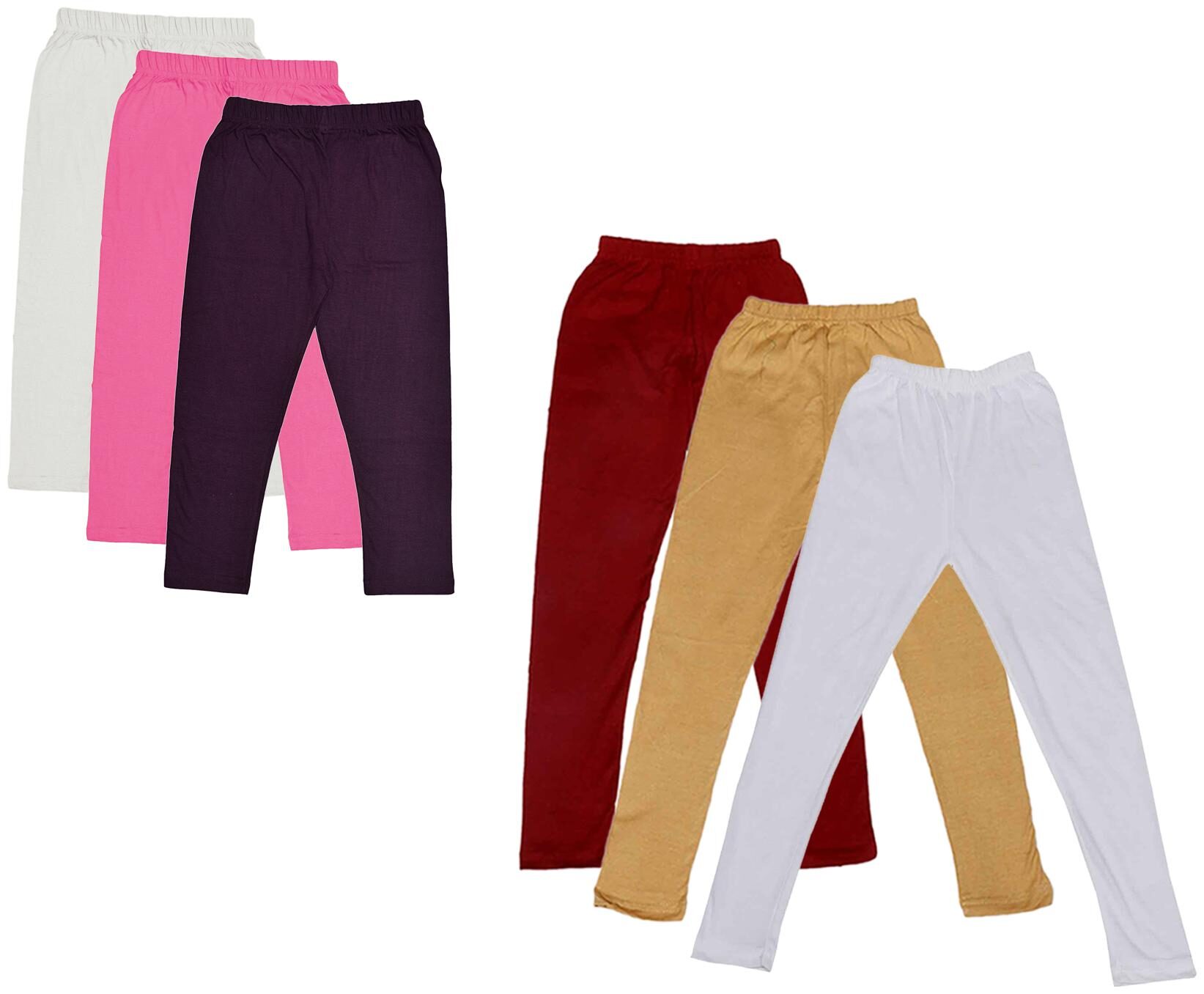 

Kavya Girl Cotton Solid Capri - Multi