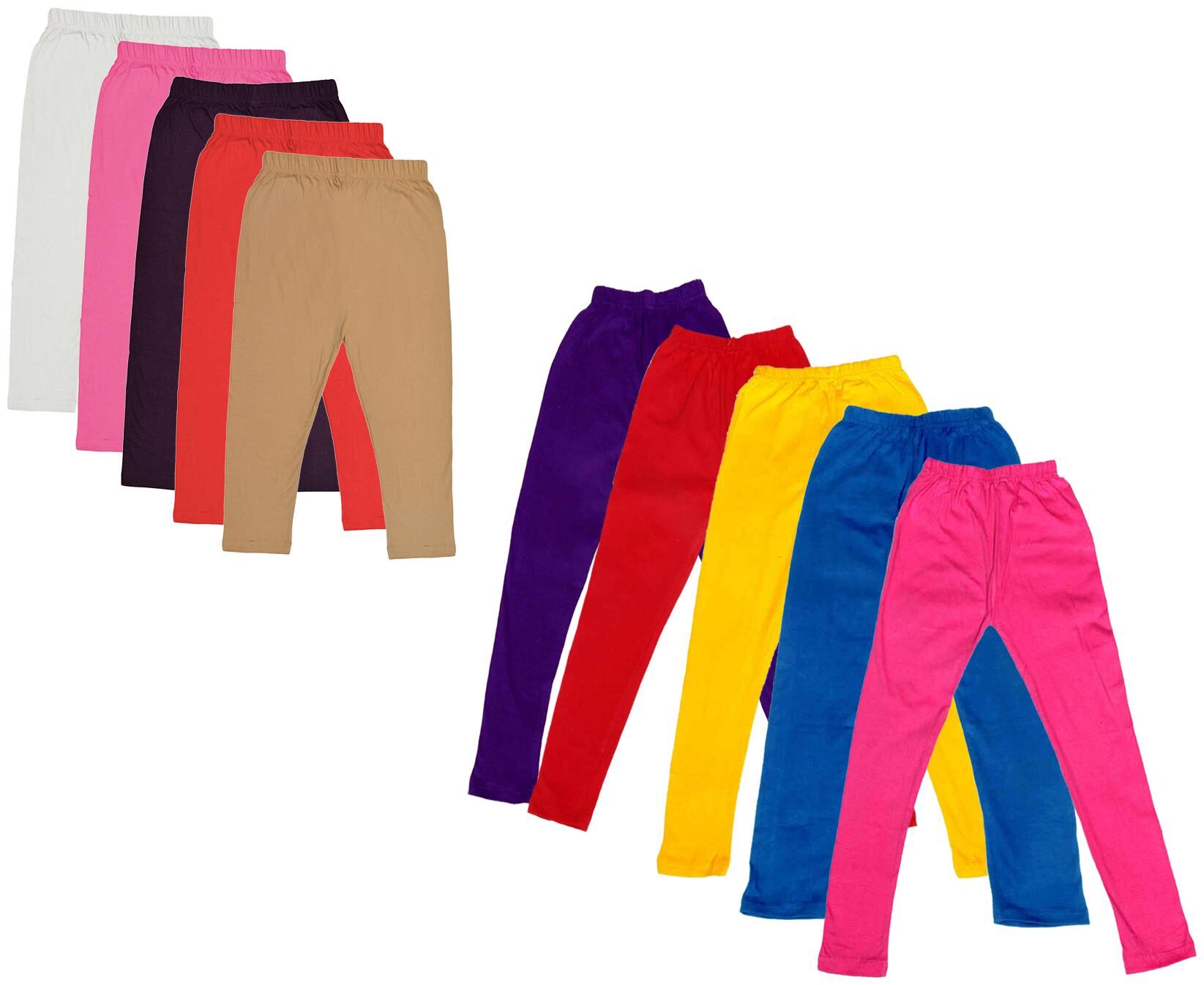 

Kavya Girl Cotton Solid Capri - Multi