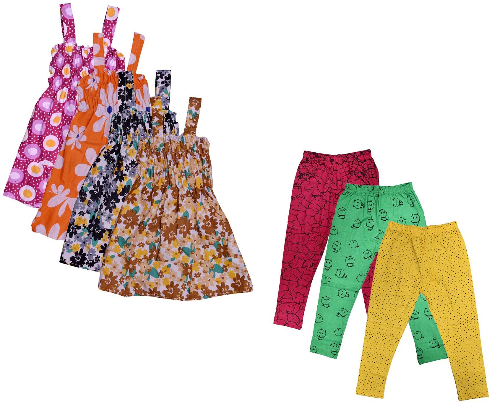 

Kavya Girl Cotton Top Bottom Set - Multi