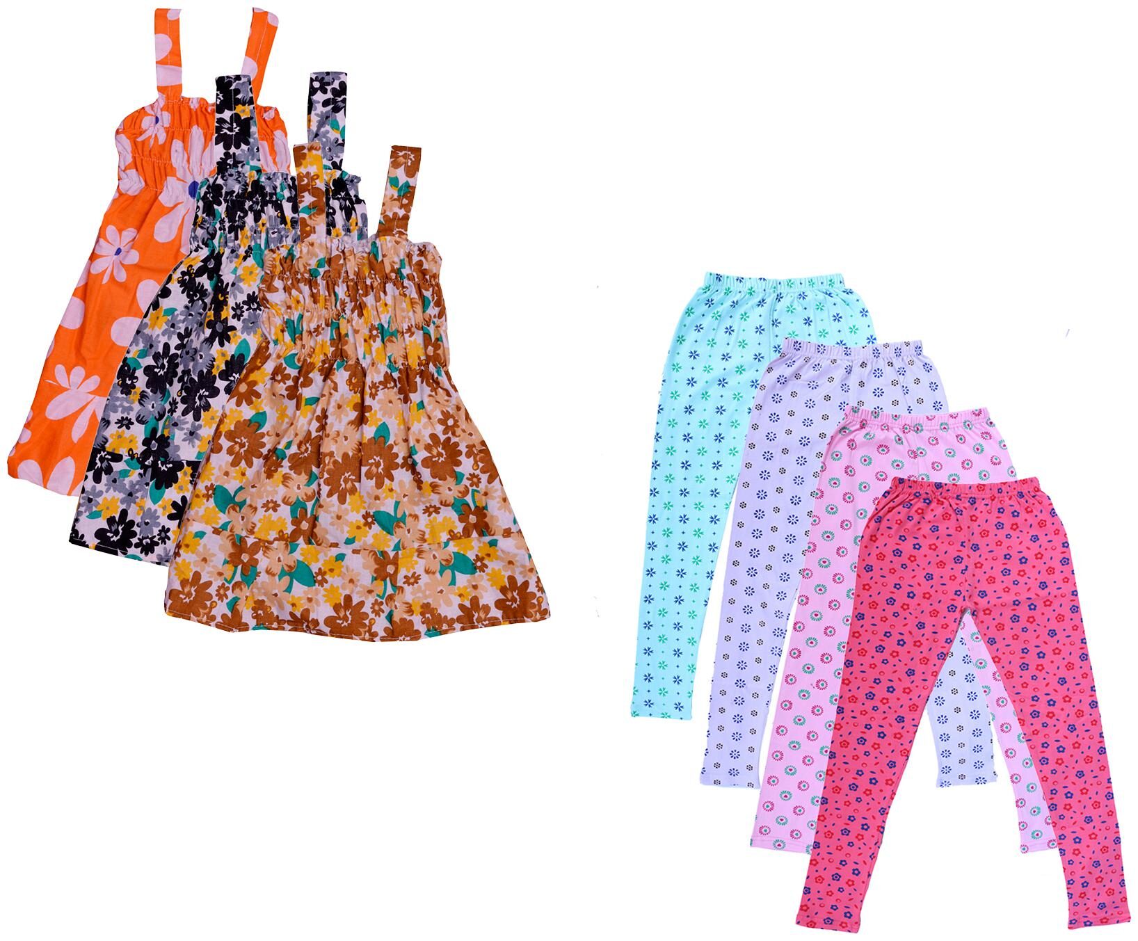 

Kavya Girl Cotton Top Bottom Set - Multi
