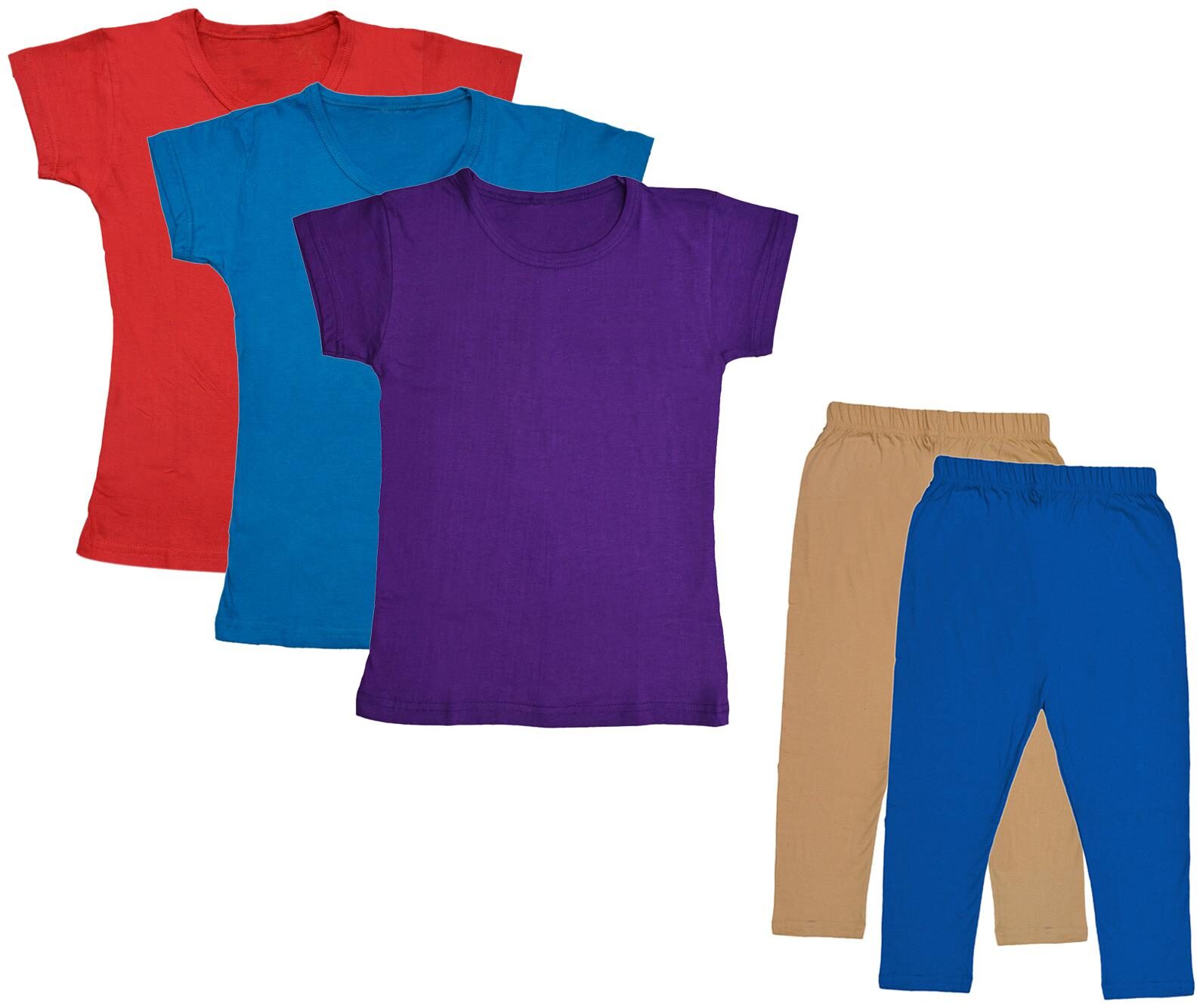 

Kavya Girl Cotton Top Bottom Set - Multi