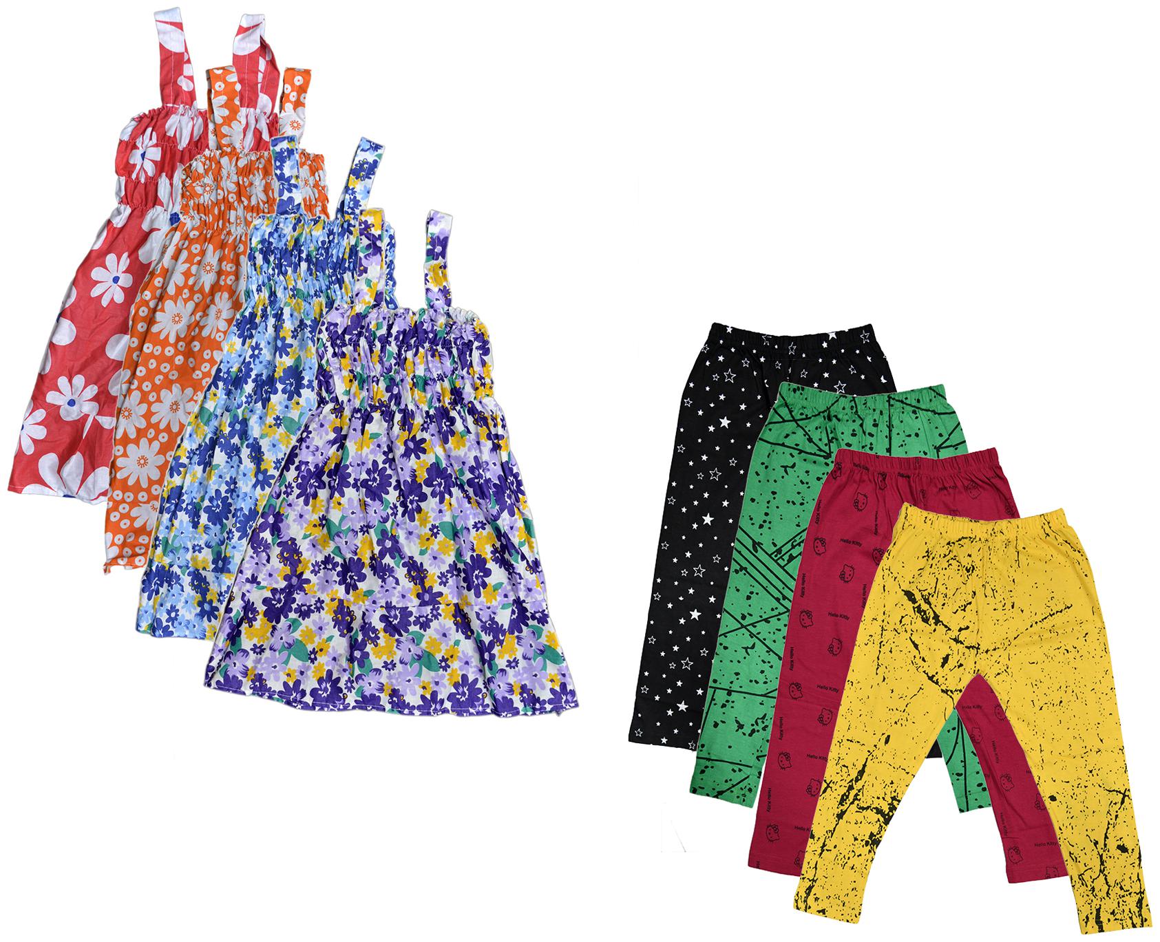 

Kavya Girl Cotton Top Bottom Set - Multi