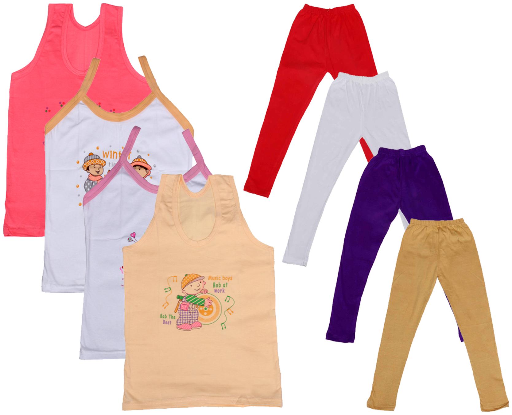 

Kavya Girl Cotton Top Bottom Set - Multi