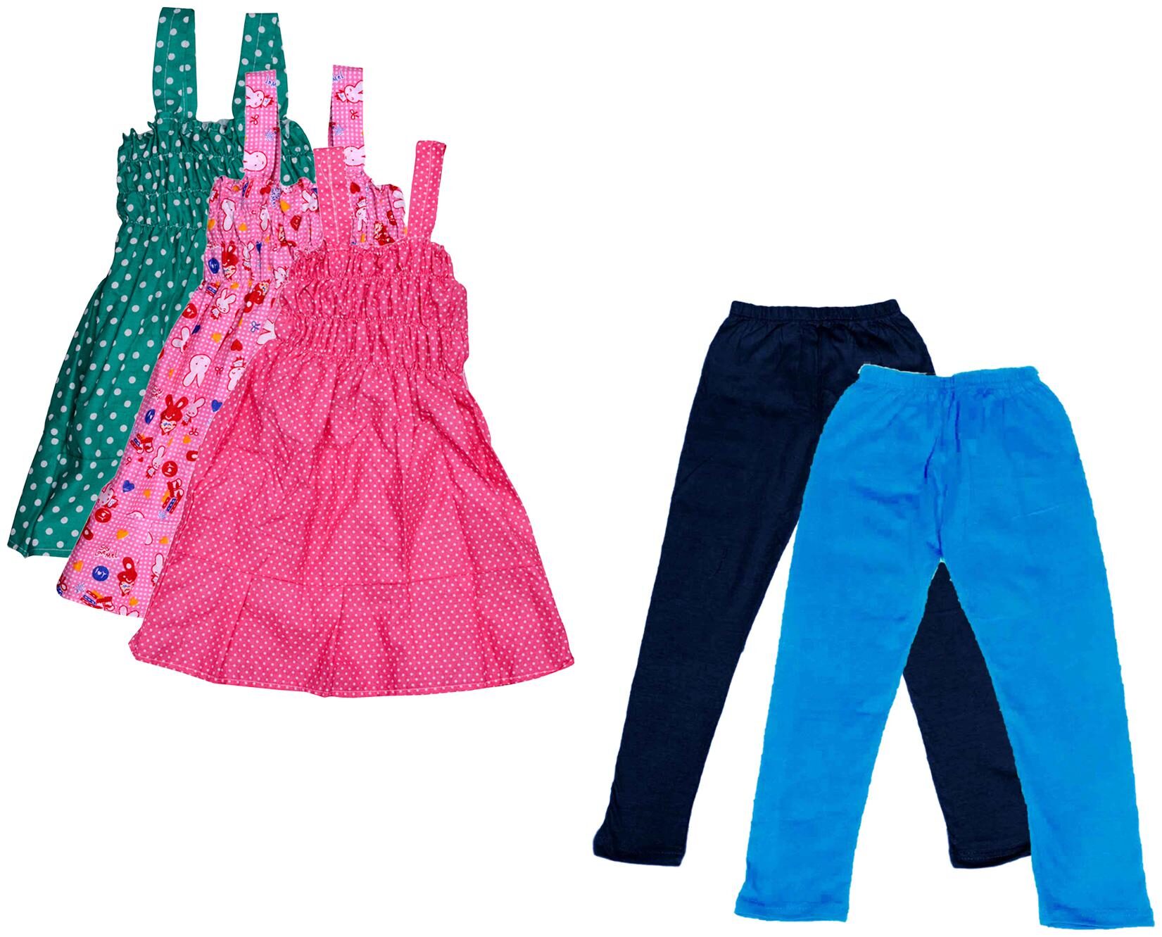 

Kavya Girl Cotton Top Bottom Set - Multi