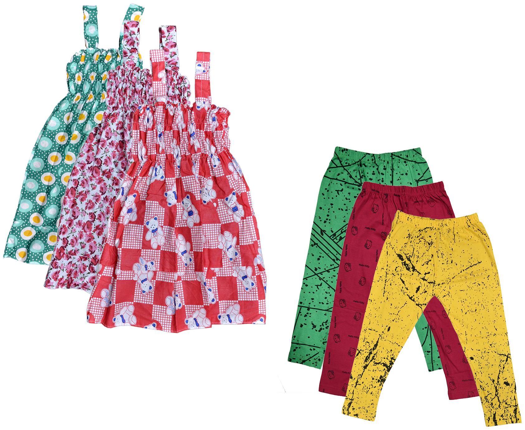 

Kavya Girl Cotton Top Bottom Set - Multi
