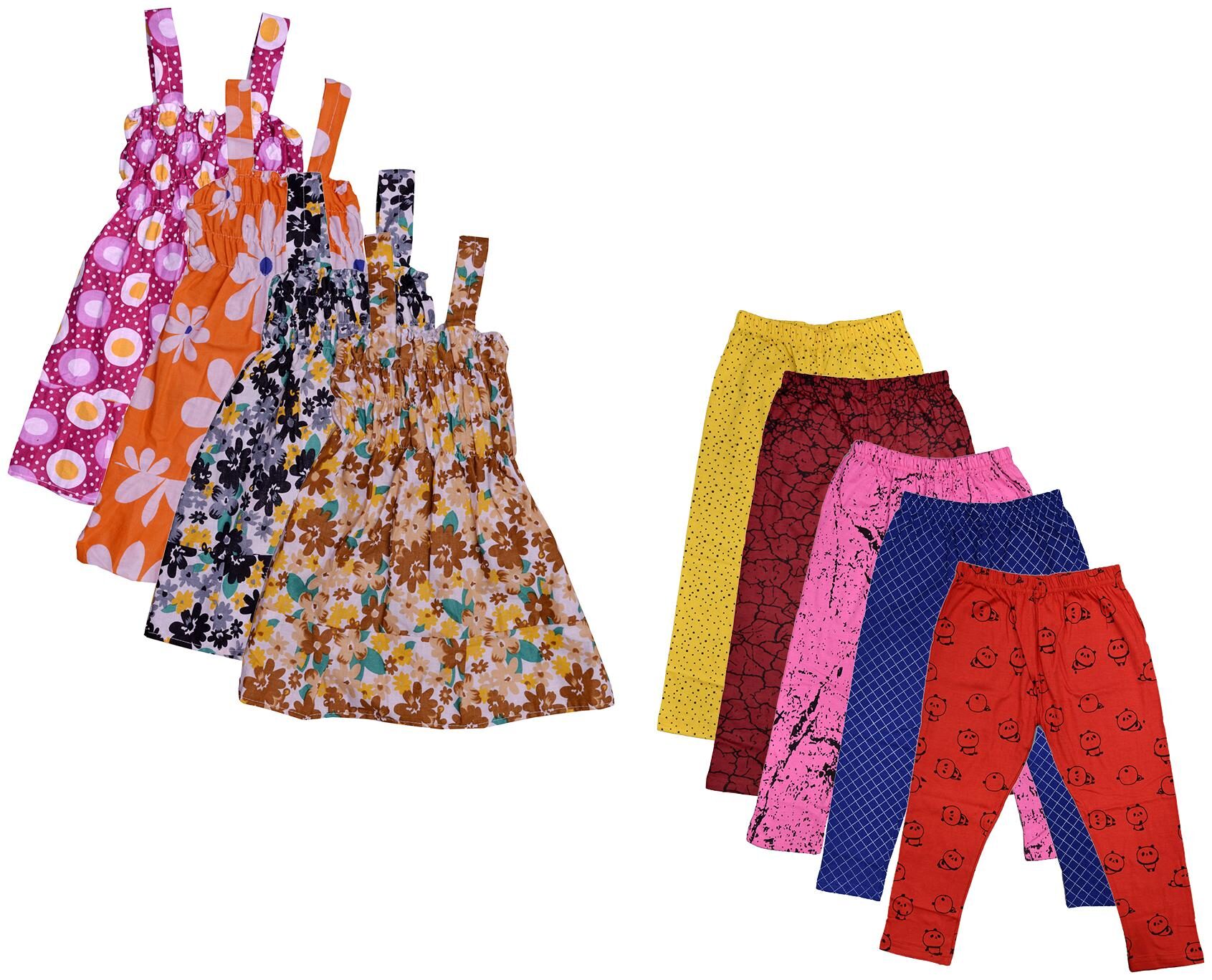 

Kavya Girl Cotton Top Bottom Set - Multi