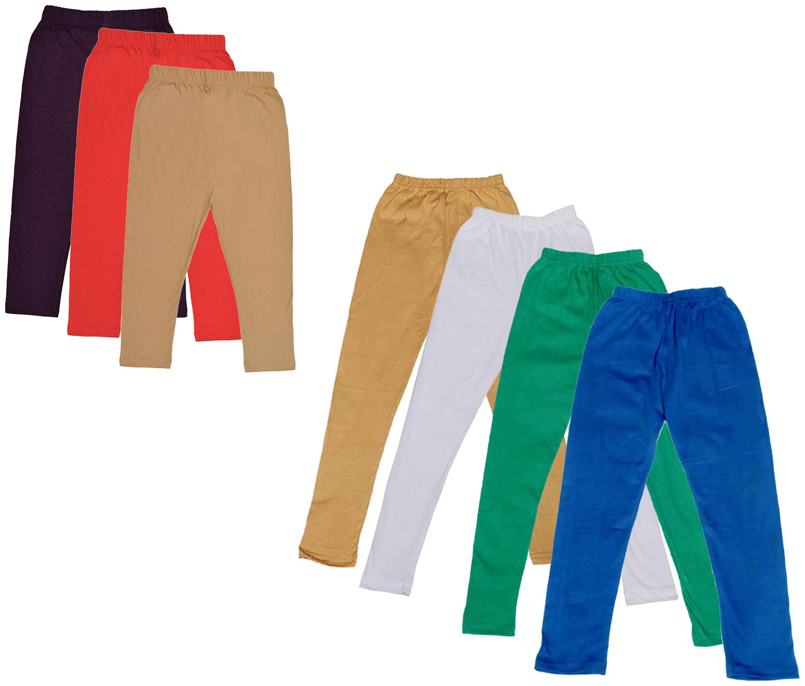 

Kavya Girl Cotton Solid Capri - Multi
