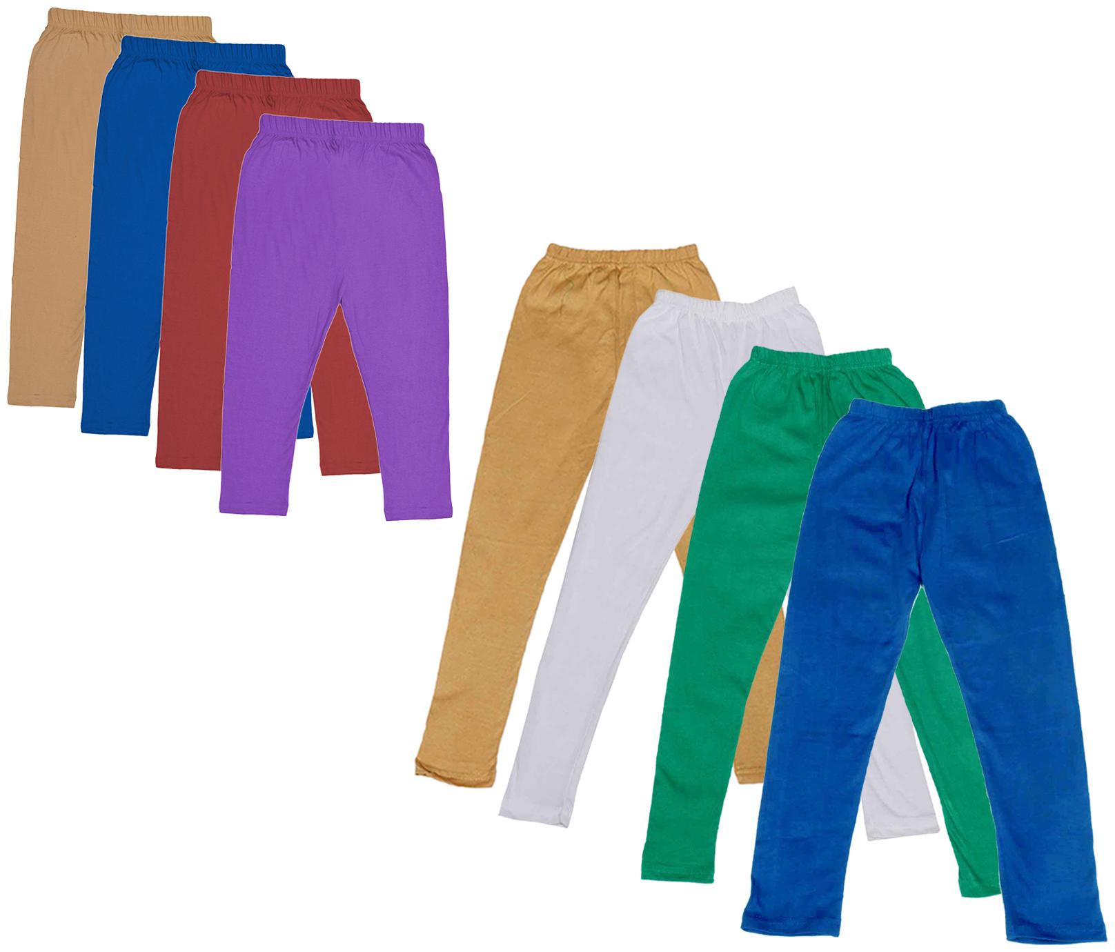 

Kavya Girl Cotton Solid Capri - Multi