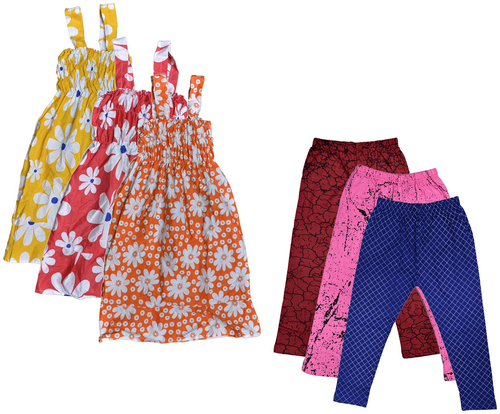 

Kavya Girl Cotton Top Bottom Set - Multi