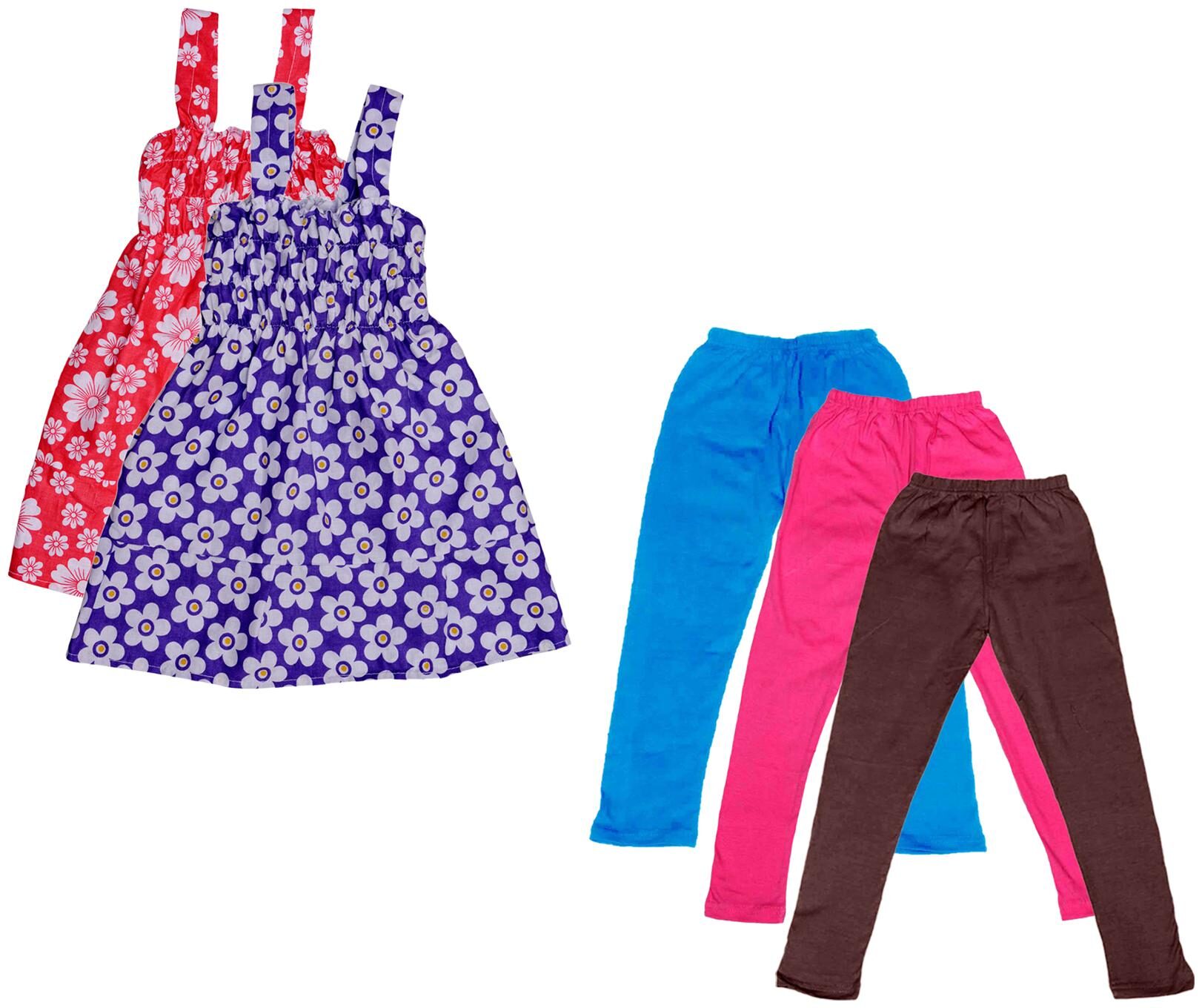 

Kavya Girl Cotton Top Bottom Set - Multi