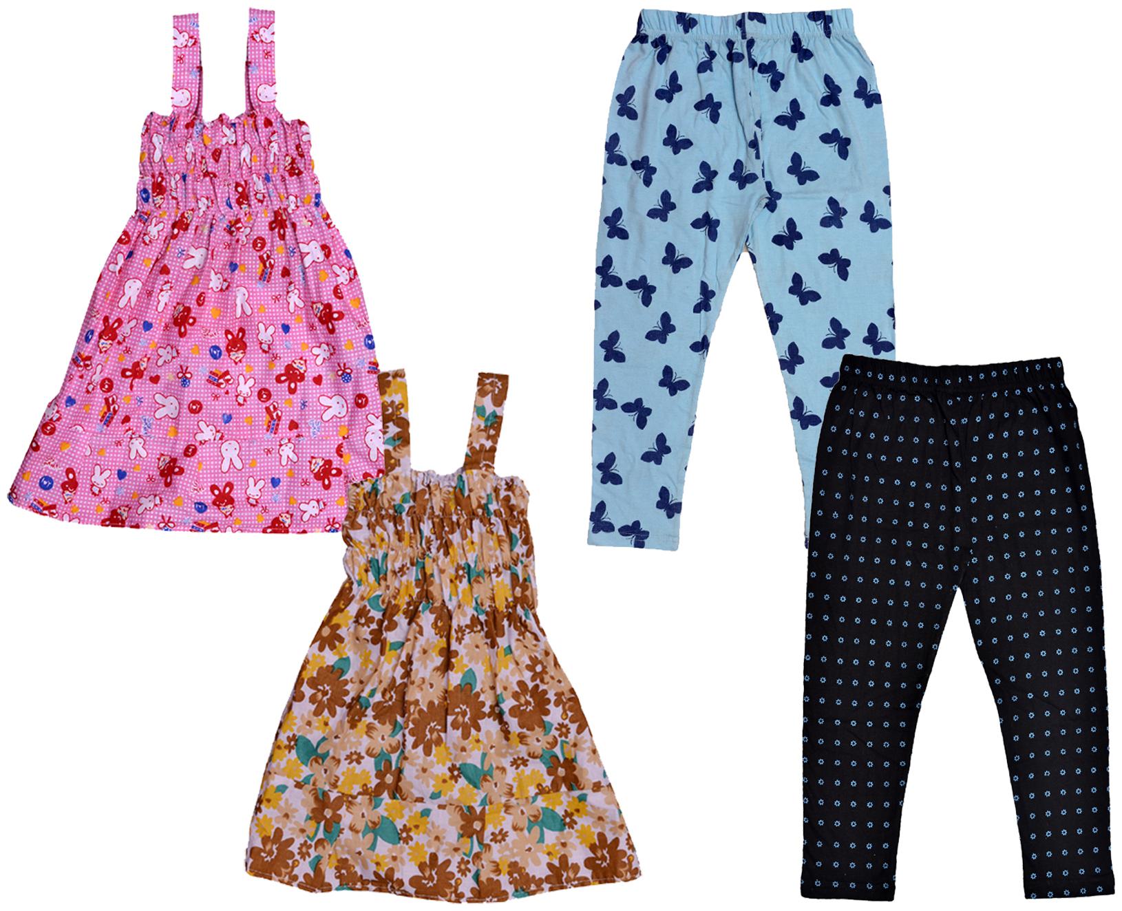

Kavya Girl Cotton Top Bottom Set - Multi